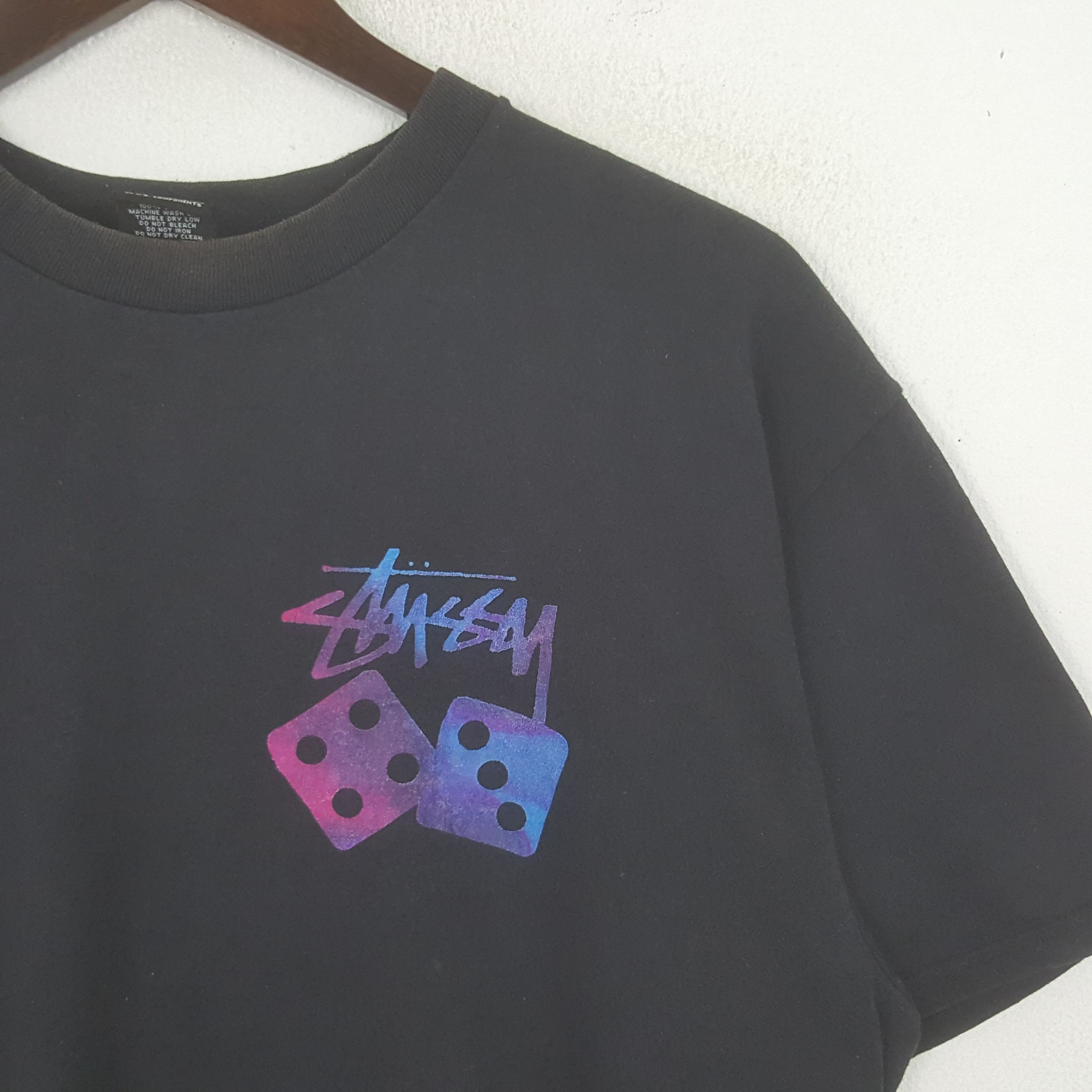 Stussy × Vintage Vintage Stussy Dice New York Tshirt Size US L / EU 52-54 / 3 - 4 Thumbnail