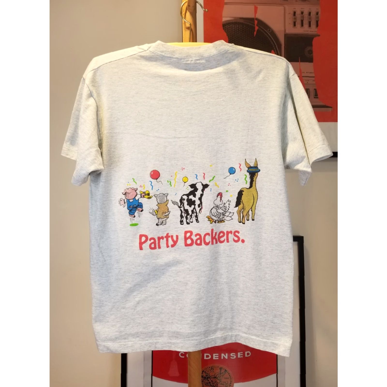 Vintage VINTAGE Wisconsin Party Animals Party Backers Single Stitch T-Shirt SZ Large Shirt Men Gray Cotton 90s Stitch Logo Back 27in Size US L / EU 52-54 / 3 - 7 Thumbnail