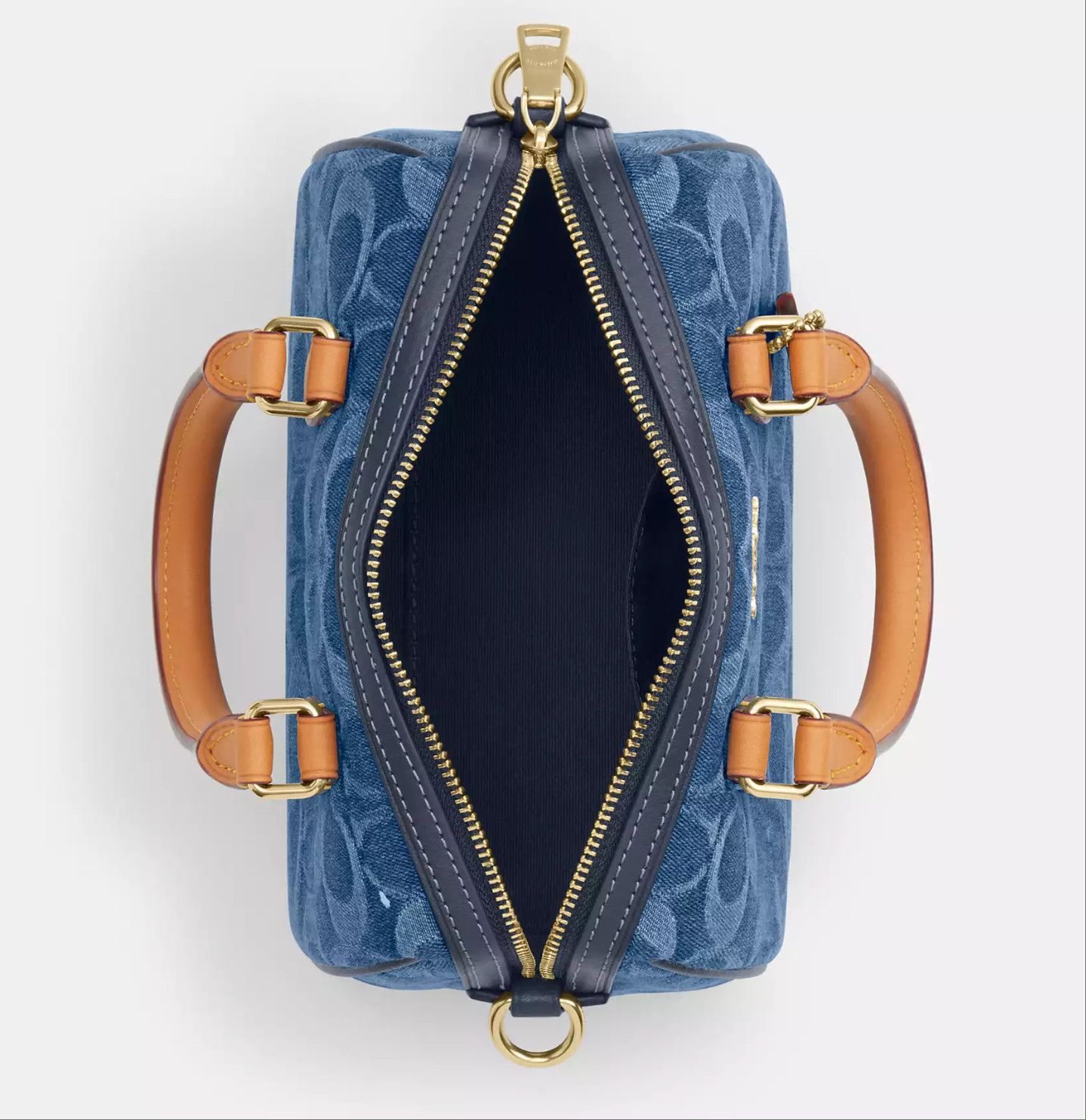 Coach Mini Rowan Crossbody Bag In Signature Denim CDQ36 Size ONE SIZE - 11 Thumbnail