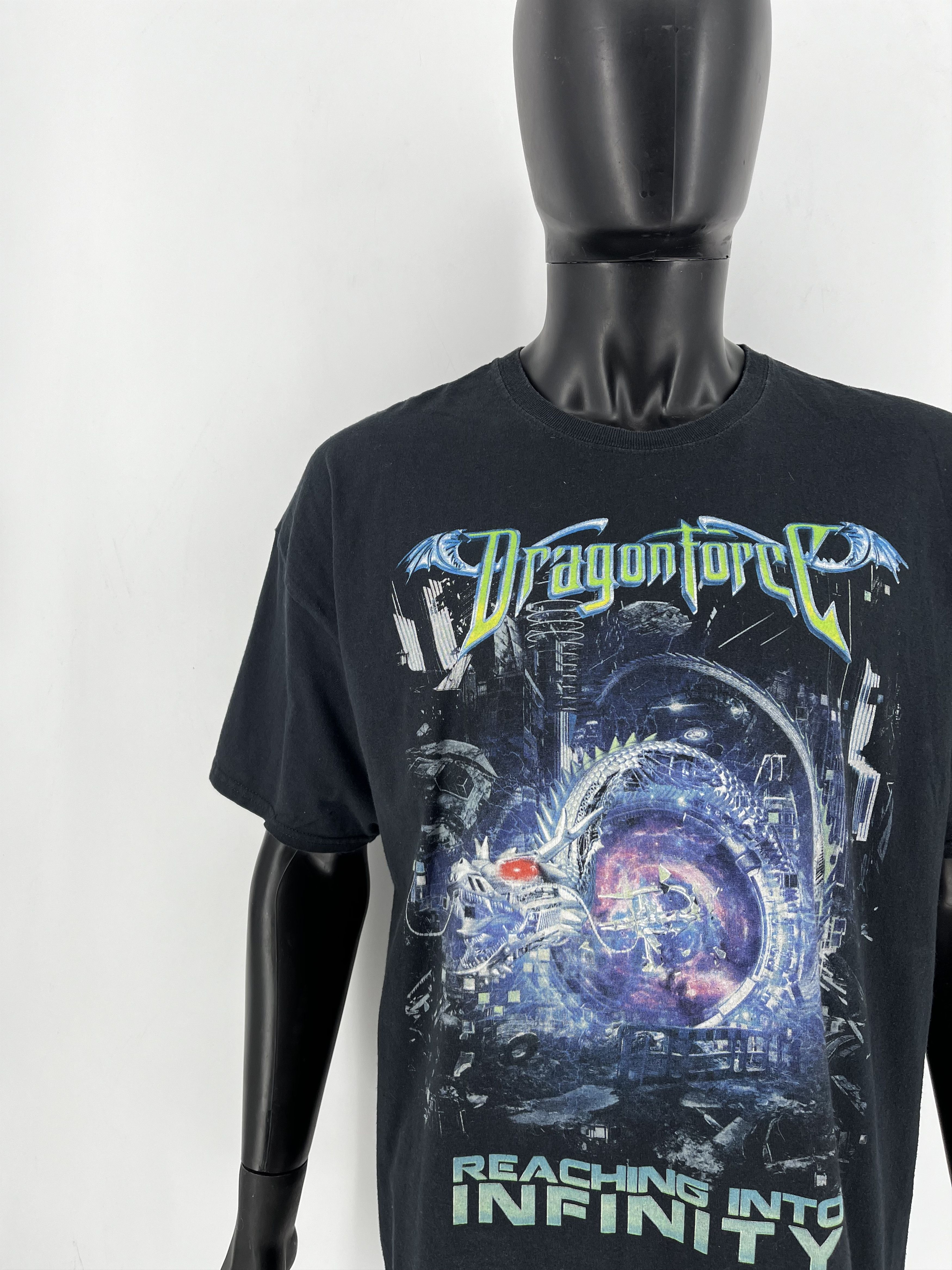 Band Tees Dragonforce Inhuman Rampage Tour Band Graphic T-Shirt Adult Size US XXL / EU 58 / 5 - 6 Thumbnail
