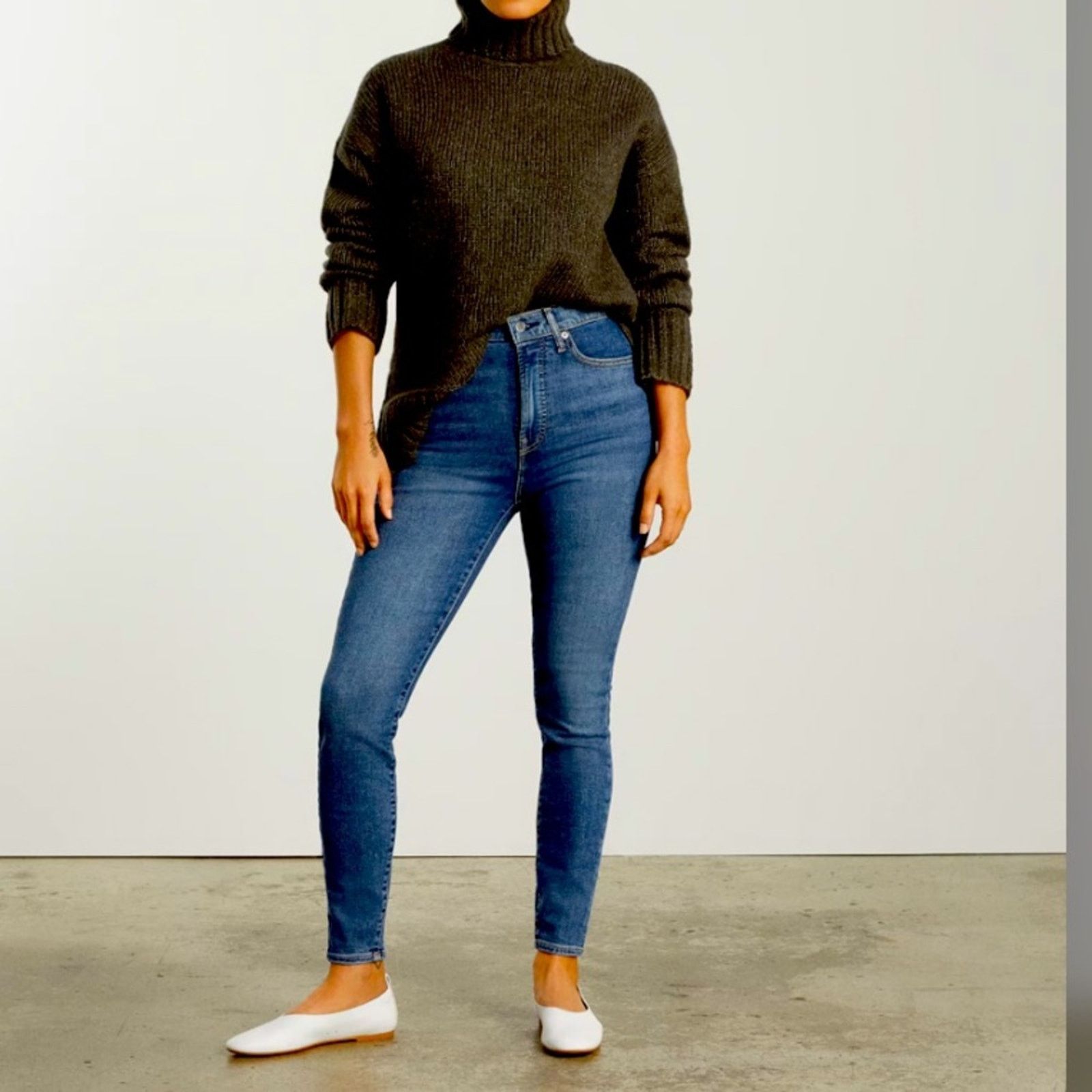 Everlane Everlane 28” High Rise Ankle Dark Blue Jeans EUC Size 28" / US 6 / IT 42 - 11 Thumbnail