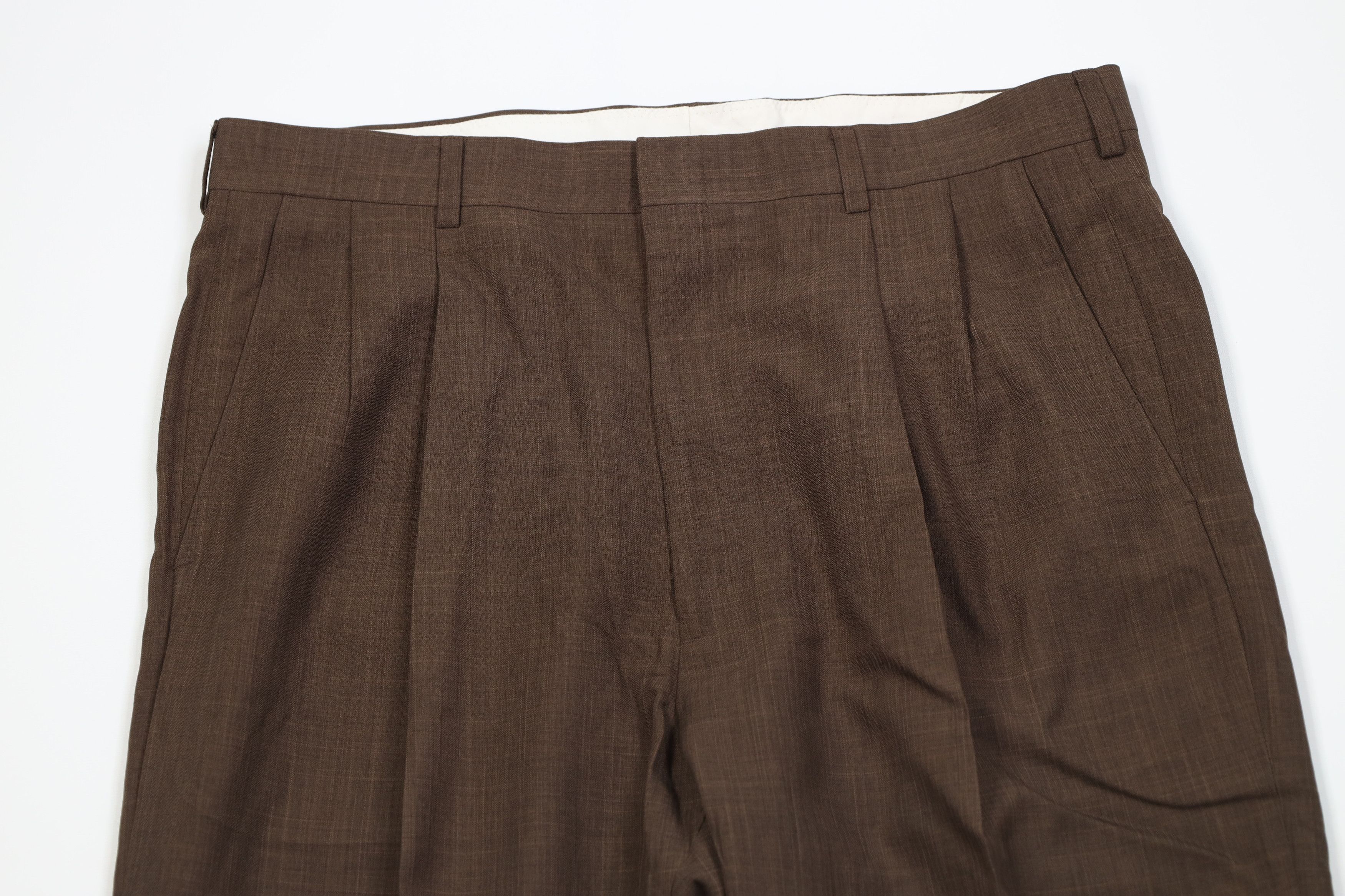 Vintage Vintage 90s Y2K Streetwear Knit Wide Leg Chino Pants Brown Size US 36 / EU 52 - 2 Thumbnail