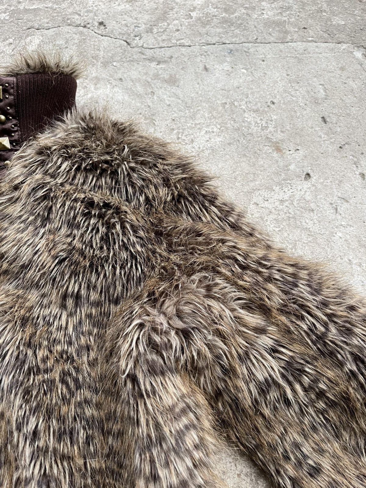 20471120 × If Six Was Nine × Le Grande Bleu (L.G.B.) Vintage Japanese Cropped Eco Fur Faux Fluffy Jacket Coat Y2K Size M / US 6-8 / IT 42-44 - 8 Thumbnail