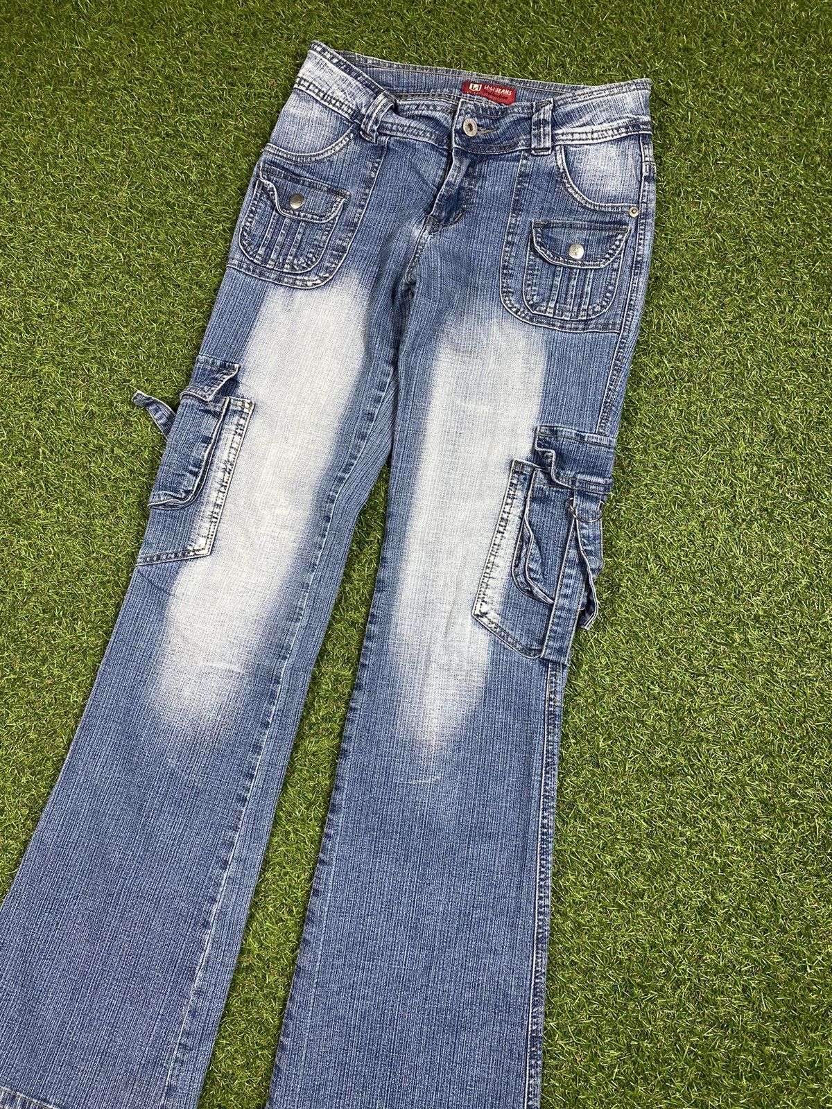 Japanese Brand Vintage 90s Japanese cargo jeans faded LGB style Size 26" / US 2 / IT 38 - 2 Thumbnail