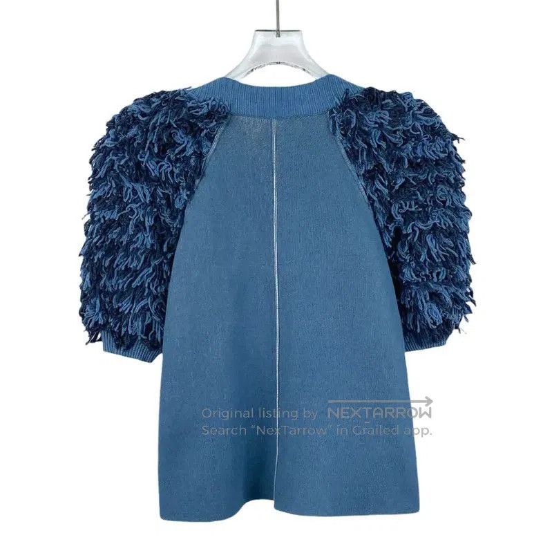 Chanel Chanel Blue Cotton Pullover Sweater for Women . Size M / US 6-8 / IT 42-44 - 2 Thumbnail