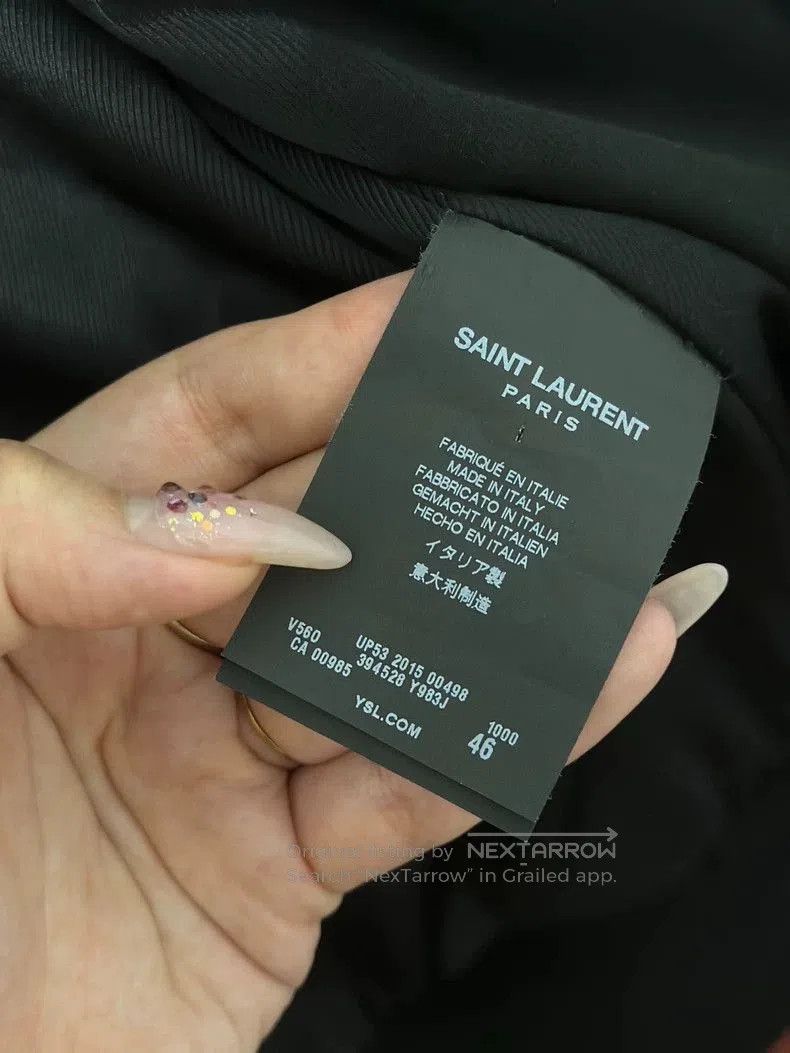 Saint Laurent Paris Saint Laurent Paris Black Zipper Jacket. Size US S / EU 44-46 / 1 - 9 Thumbnail