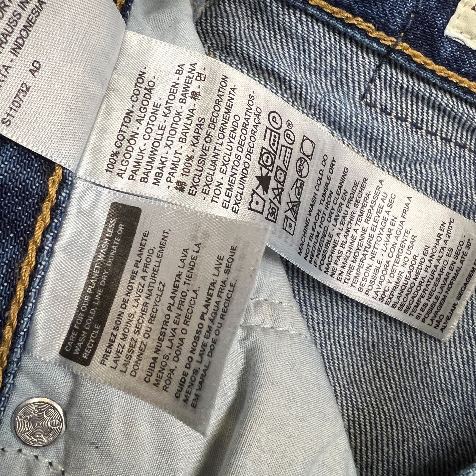 Levi's Levi's 80s Mom Jean 25x28 Blue High Rise Taper Leg Denim Size 25" / US 0 / IT 36 - 11 Thumbnail