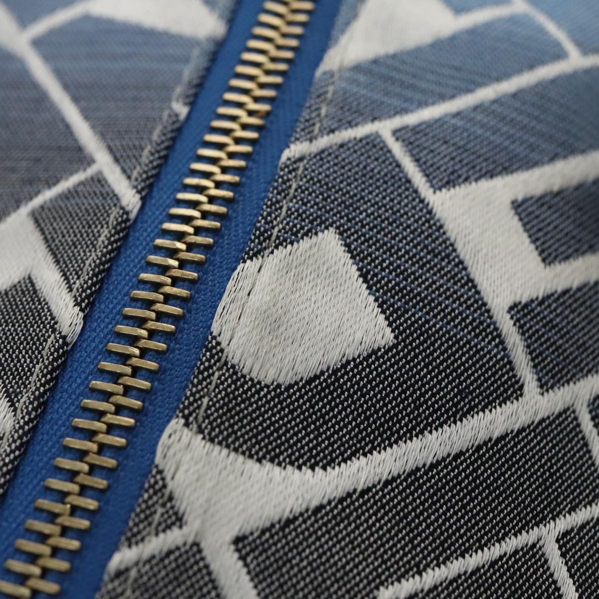 Fendi FENDI Zucca Canvas Hand Bag Blue Gold Size ONE SIZE - 7 Thumbnail