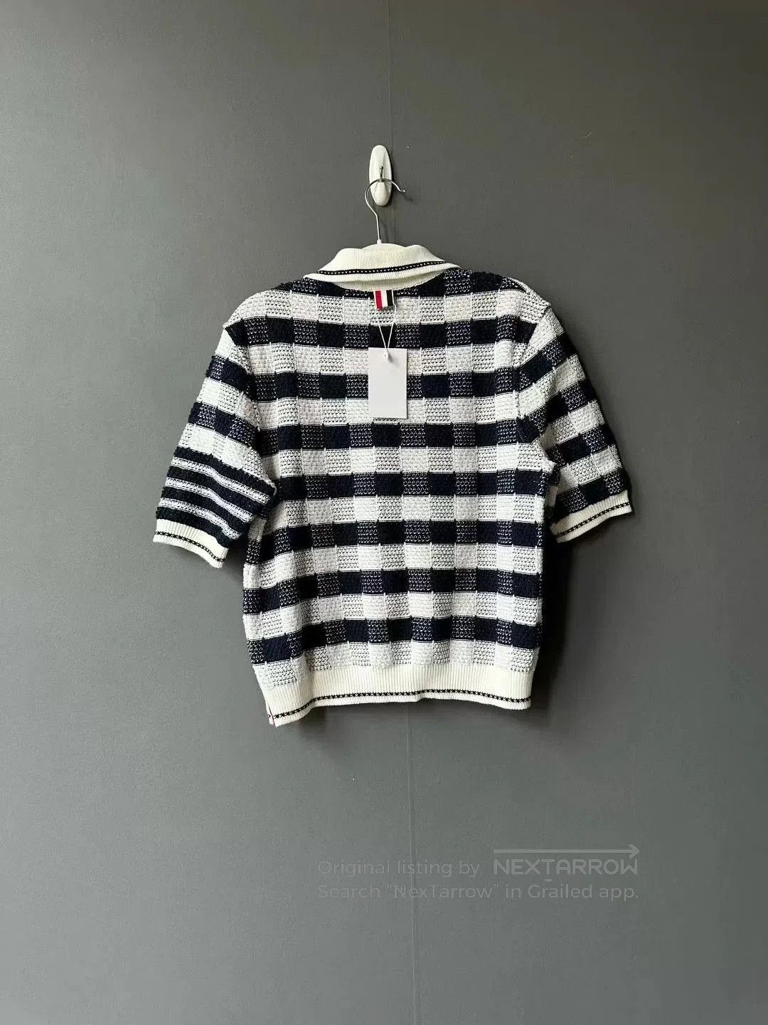Thom Browne thom browne checkered knit polo sweater. Size US S / EU 44-46 / 1 - 2 Thumbnail