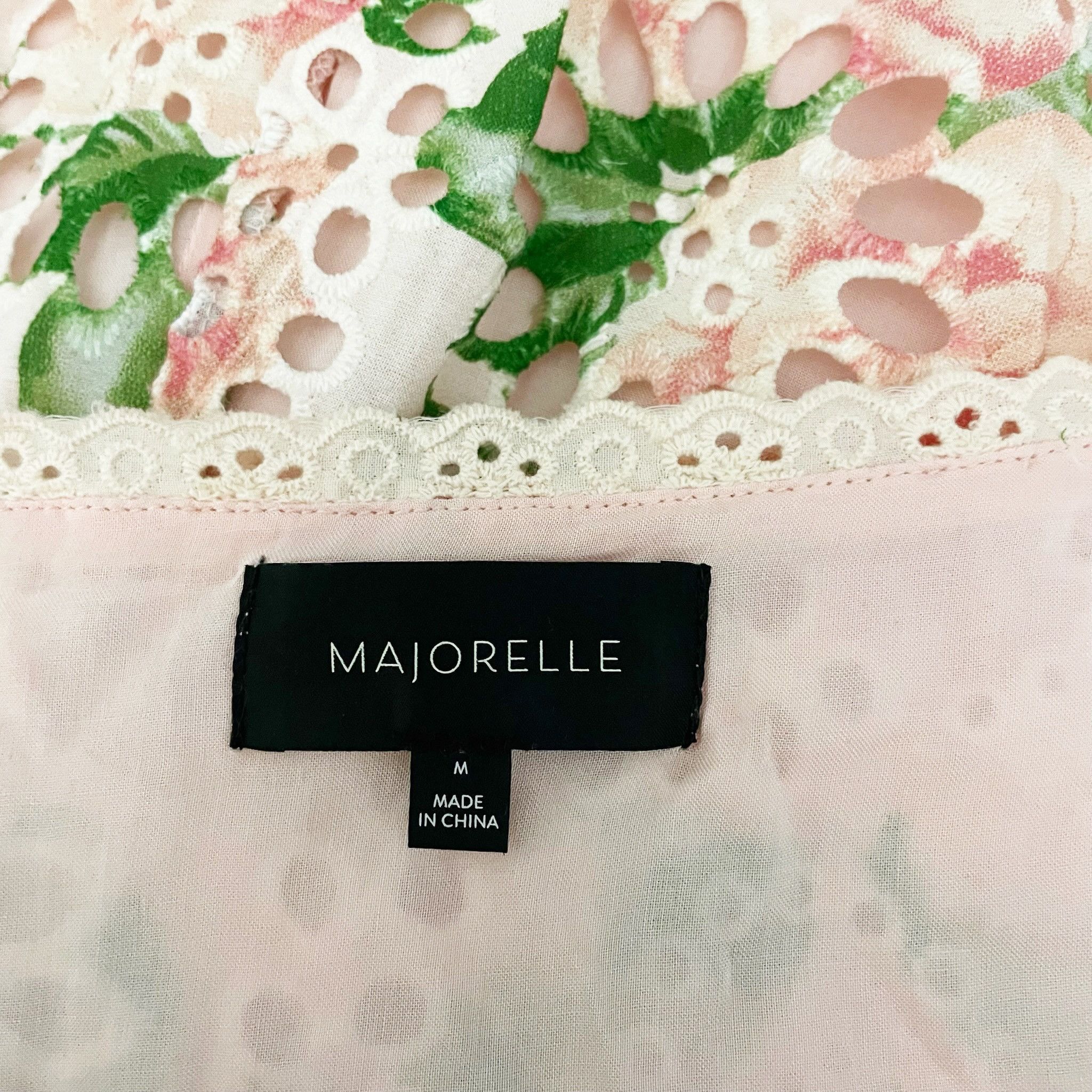 Other Majorelle Chrishelle Cotton Eyelet Lace Pink Size M / US 6-8 / IT 42-44 - 2 Thumbnail