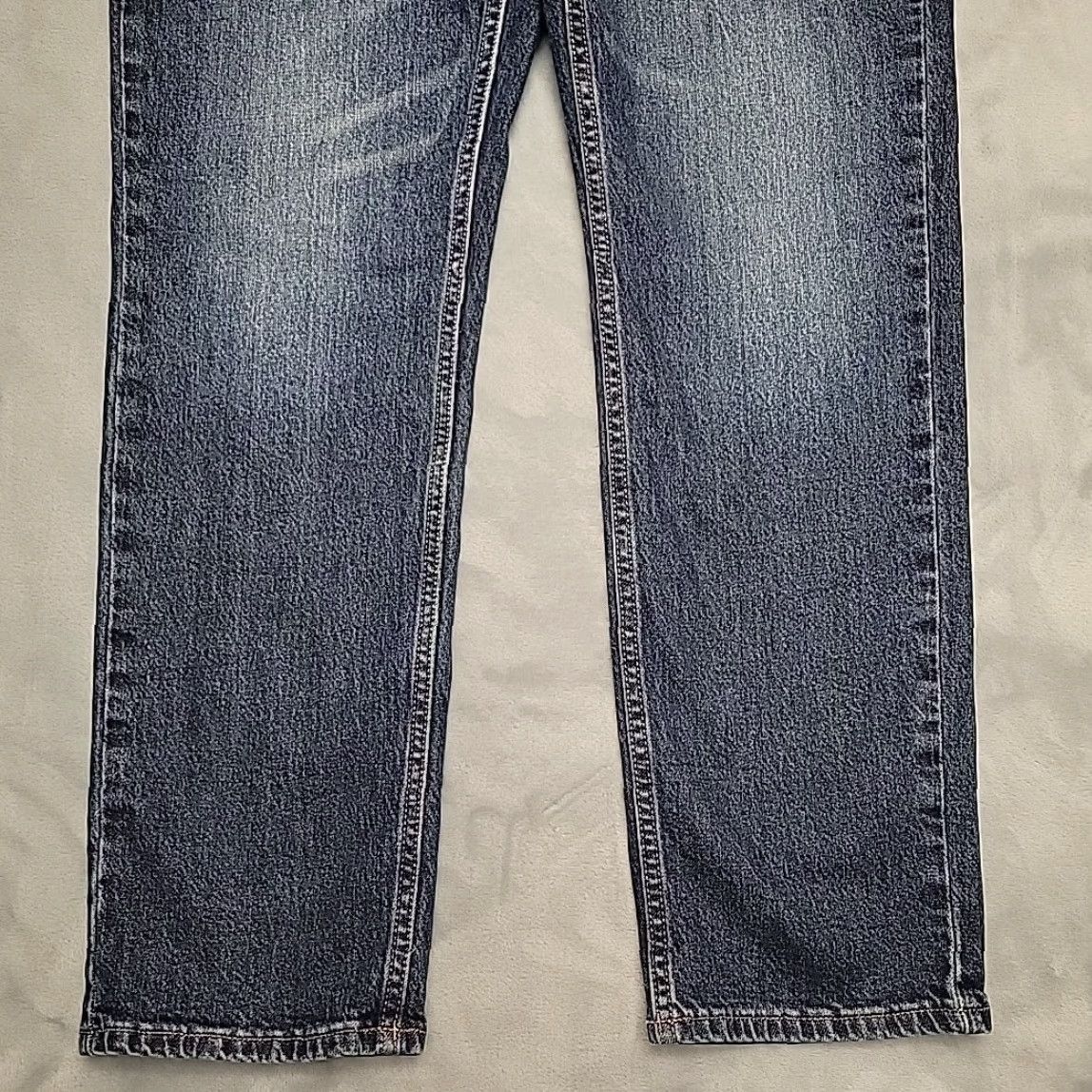 Old Navy Old Navy Jeans Mens 31x32 Faded Blue Denim Slim Flex Straight Leg Comfort Pants Jeans Size US 31 - 2 Thumbnail