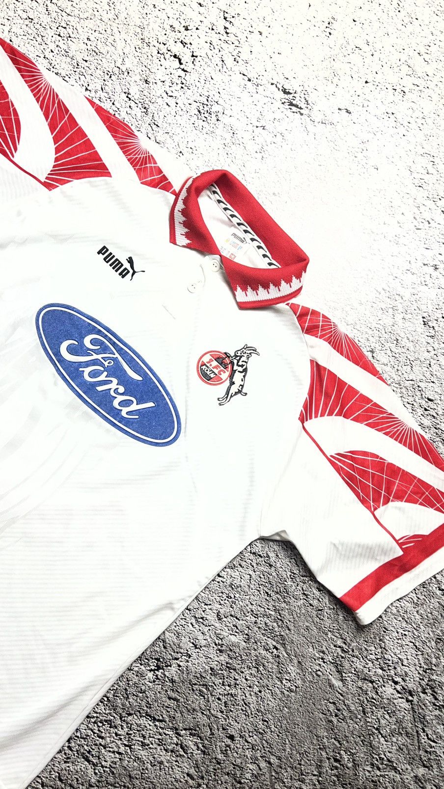 Puma 1996-1997 FC Koln 1FCK Bono Fussballgott puma jersey Size US XL / EU 56 / 4 - 2 Thumbnail