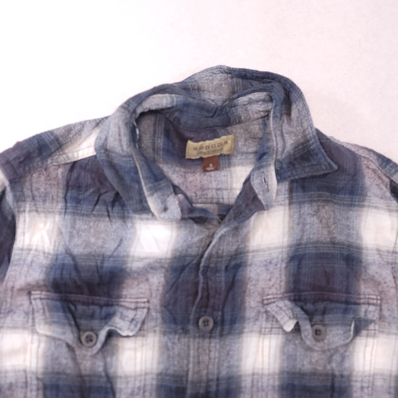 Sonoma Sonoma Tartan Flannel Shirt Mens Size Small S Blue White Size US S / EU 44-46 / 1 - 1 Thumbnail