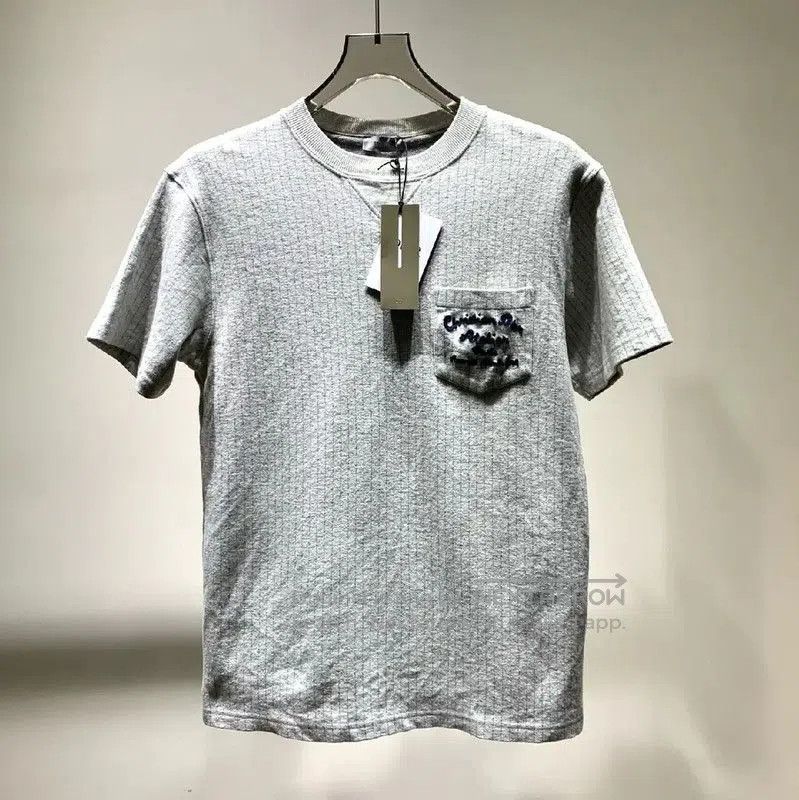 Dior Gray Cotton Men's T-Shirt .