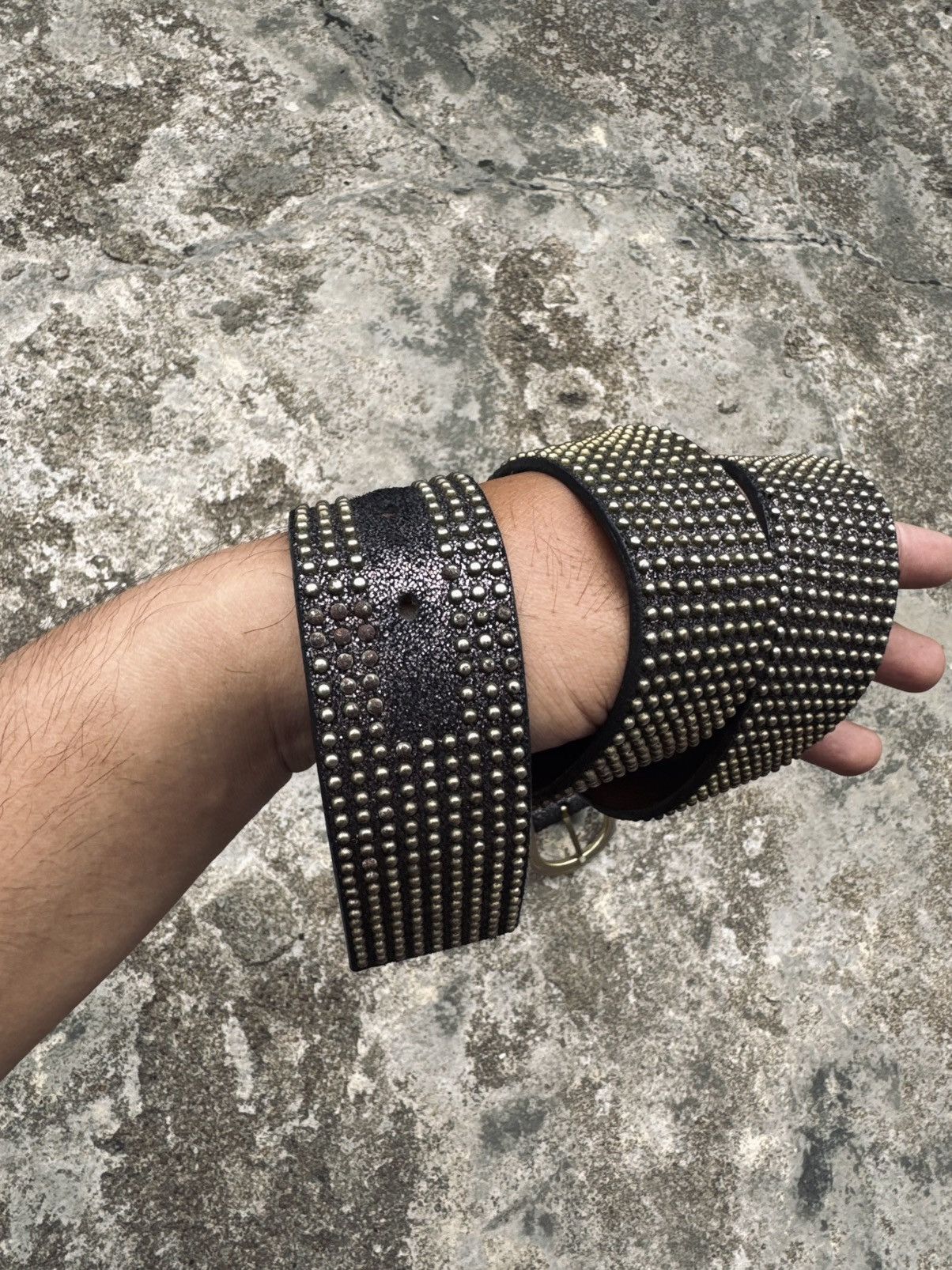 Hysteric Glamour Leather Belt Studded Japanese Styled Size ONE SIZE - 4 Thumbnail