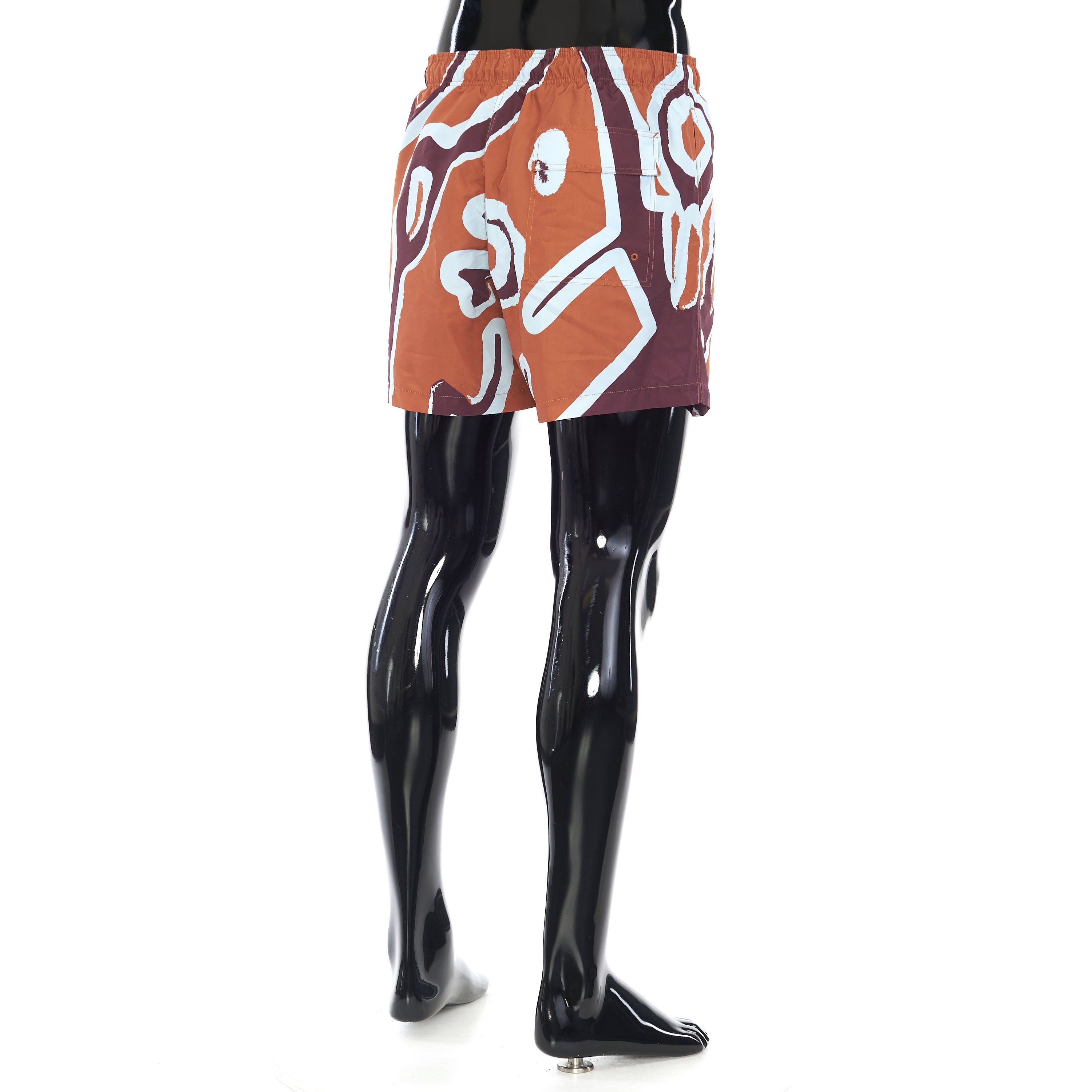 Berluti Swim Shorts Bottoms In Orange With Giant Scritto Print Size US 30 / EU 46 - 6 Thumbnail