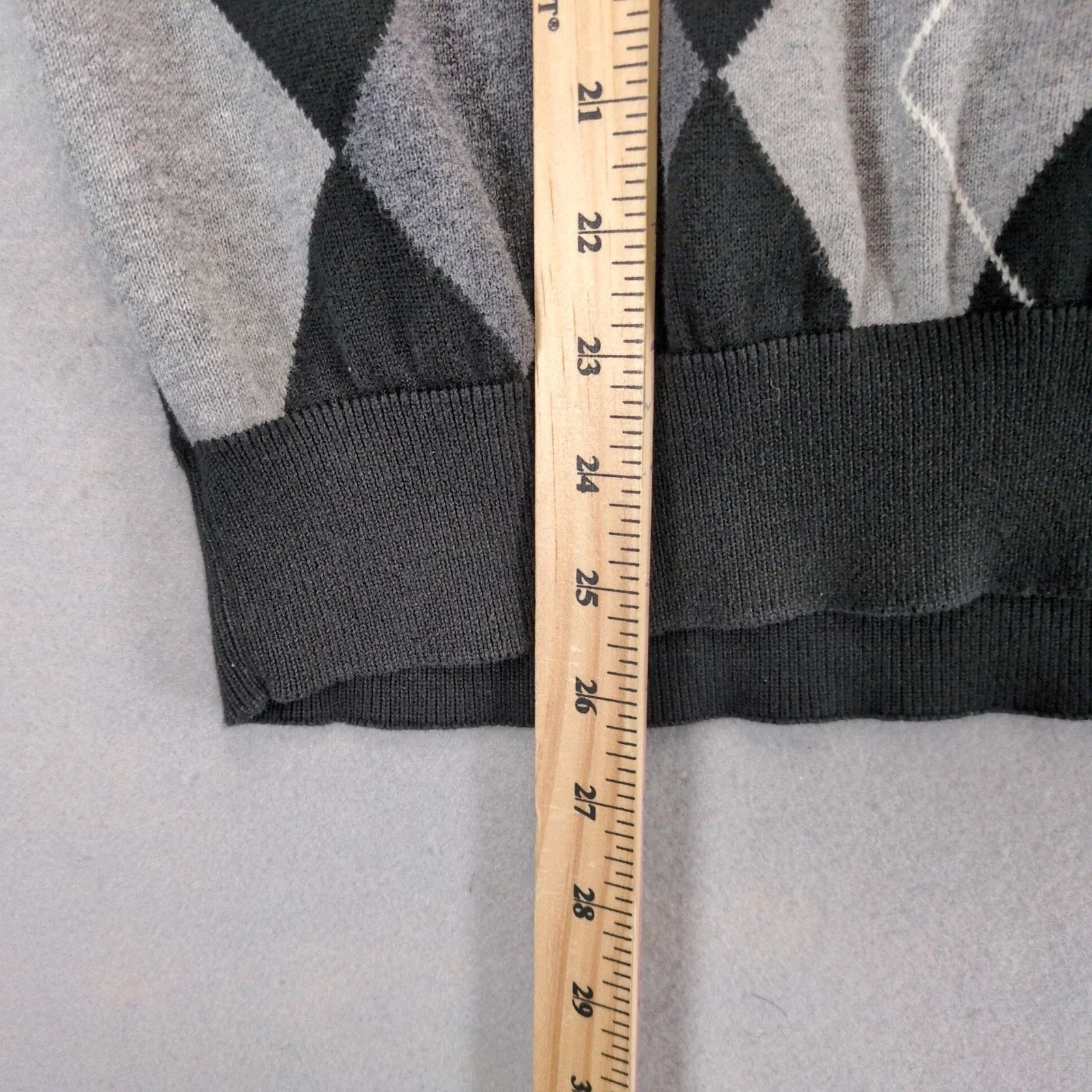 Other Pro Tour Black Gray Argyle Knit Sweater Vest Men's L Size US L / EU 52-54 / 3 - 6 Thumbnail