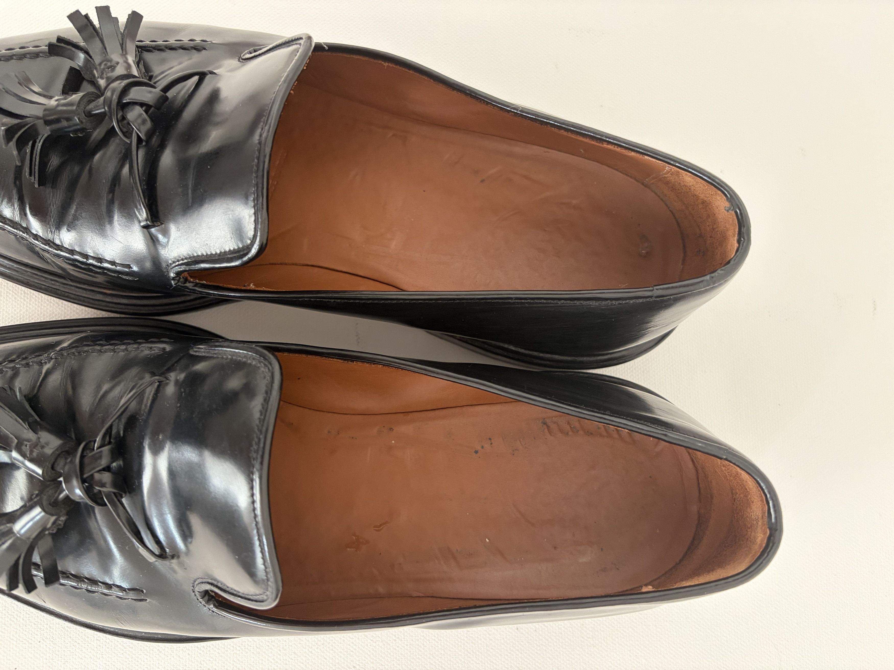Givenchy Black Patent Leather Tasseled Loafers Size US 10 / EU 43 - 6 Thumbnail