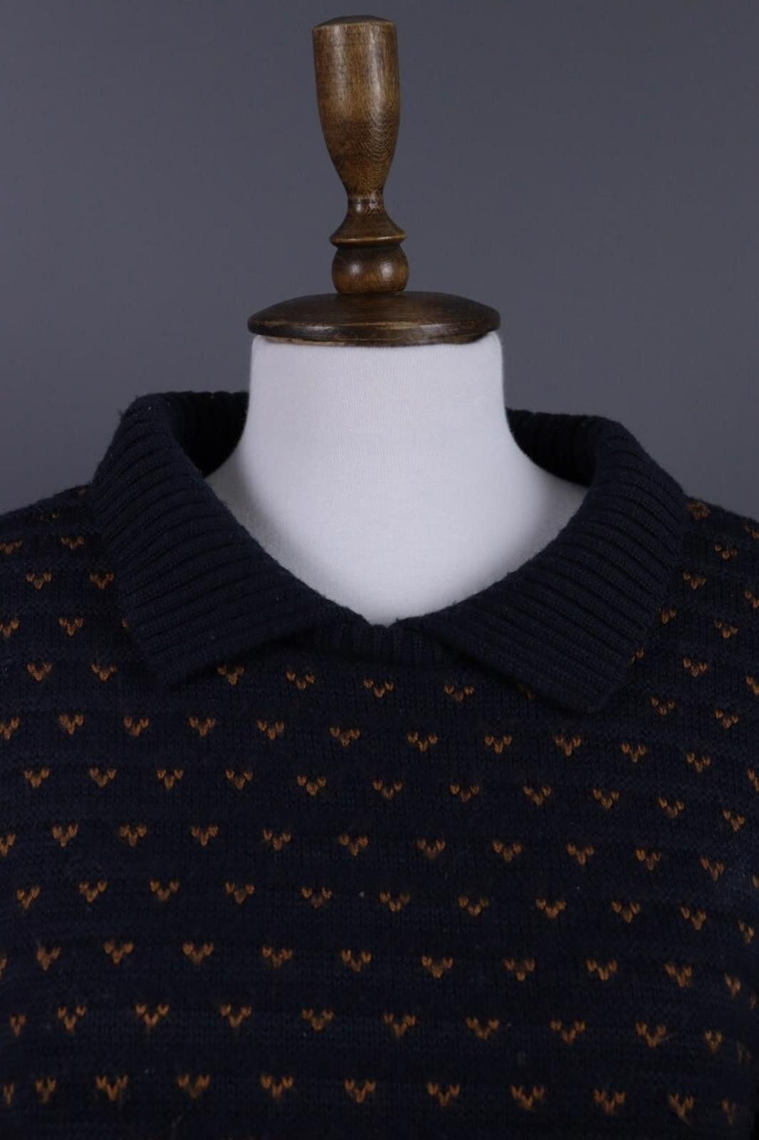 Christian Dior Monsieur Mondi Blue Designer Wool Sweater Ovesized Size 42 Size M / US 6-8 / IT 42-44 - 7 Thumbnail