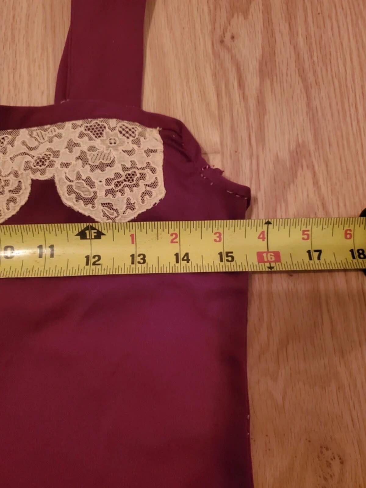 Other Burgundy Lace Tank Top Size ONE SIZE - 6 Thumbnail