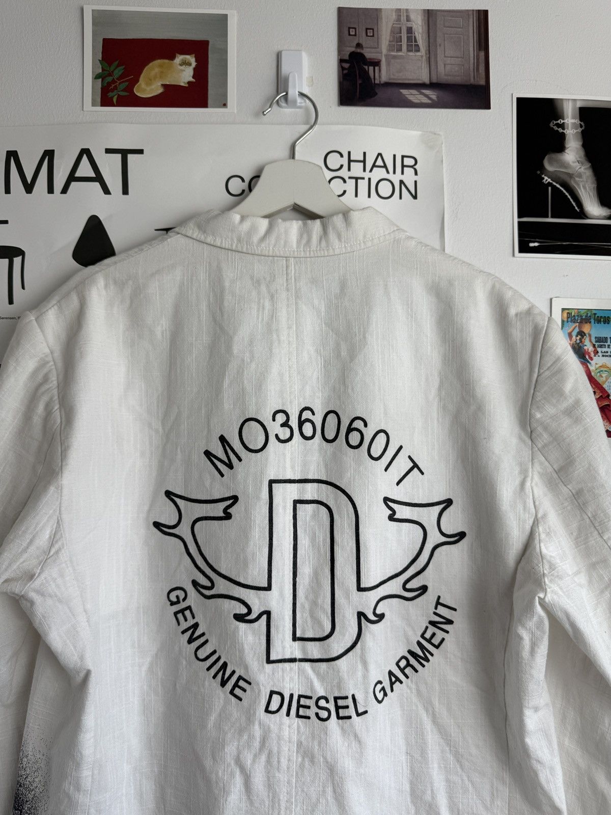 Diesel Vintage y2k Diesel linen blazer jacket L avantgarde archive Size US L / EU 52-54 / 3 - 5 Thumbnail