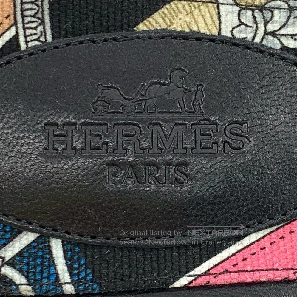 Hermes Hermes Black Leather Round Toe Casual Flat Mule Slippers| Size US 5.5 / IT 35.5 - 7 Thumbnail
