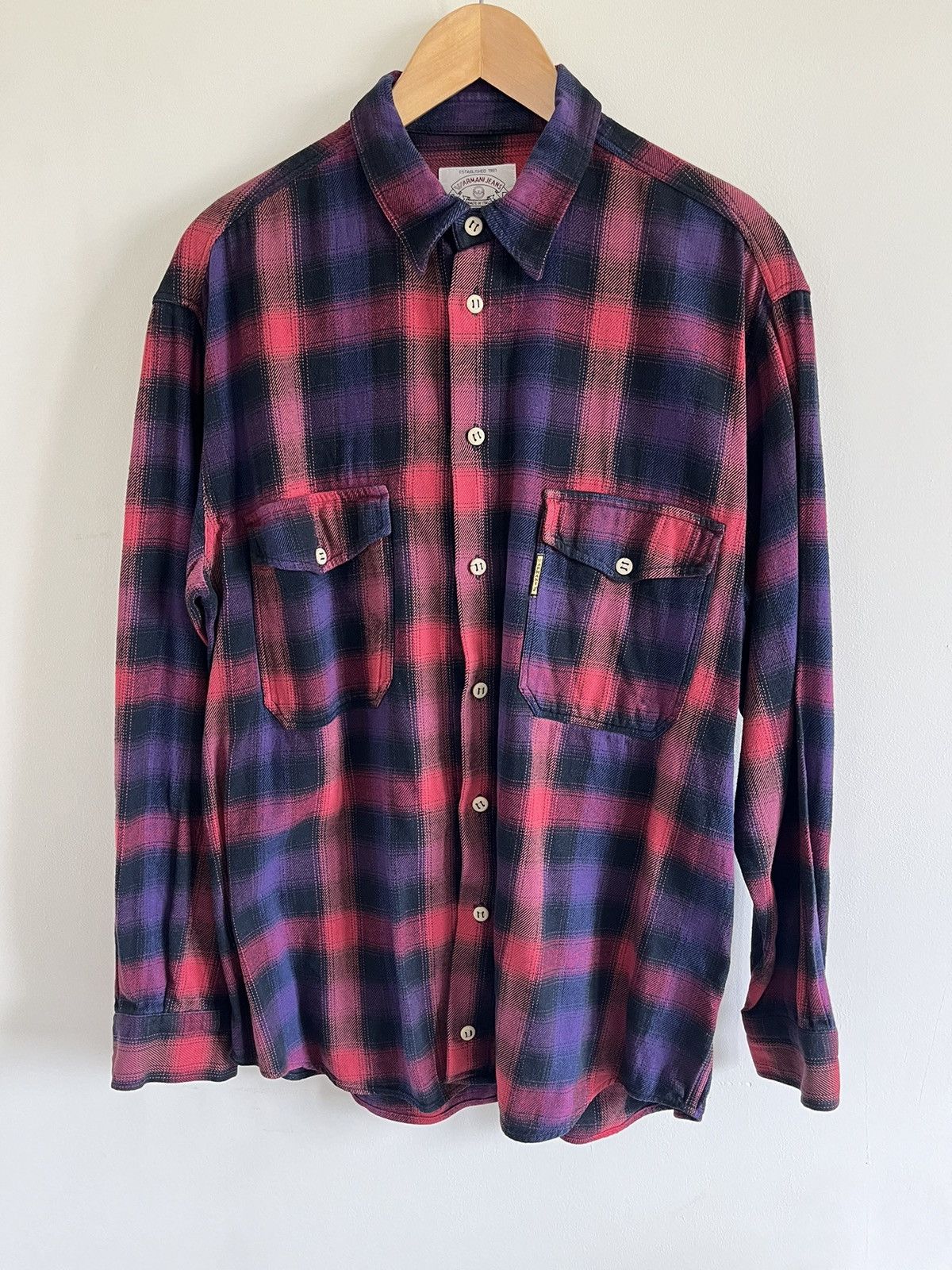 Armani Armani Jeans shirt Size US L / EU 52-54 / 3 - 3 Thumbnail