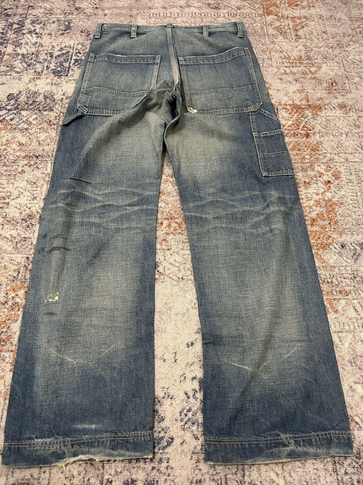 Japanese Brand Vintage Lounge Lizard Carpenter Jeans Size US 31 - 5 Thumbnail