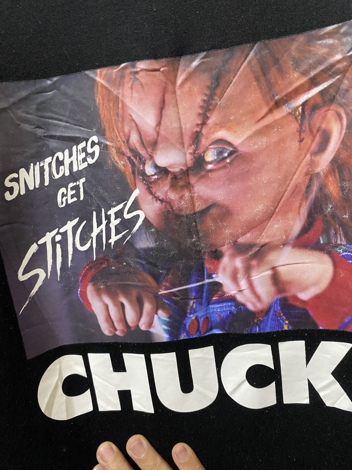 Expert Horror Chucky Sweatshirt Crewneck Tee Black Colour Size US L / EU 52-54 / 3 - 5 Thumbnail