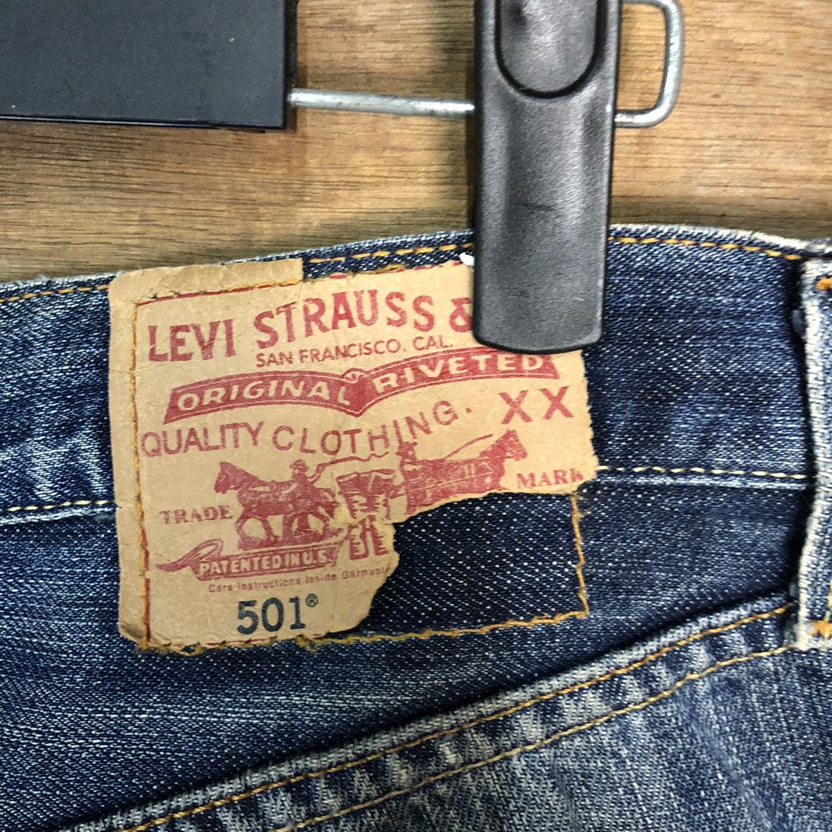 Levi's 501 levis faded Blue Denim Pants #7314 Size US 32 / EU 48 - 20 Thumbnail