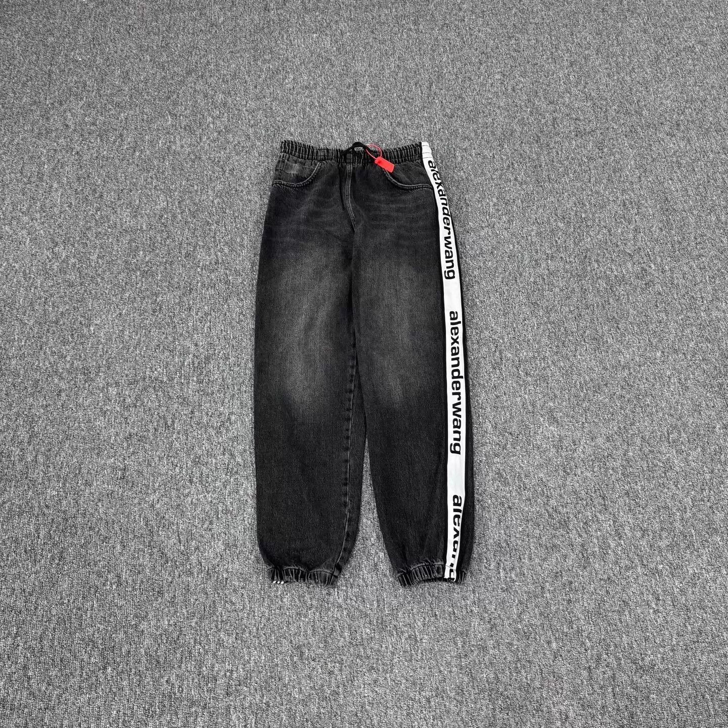 Alexander Wang Alexander Wang W.Black Side Webbing Logo Jeans S Size US 30 / EU 46 - 1 Thumbnail