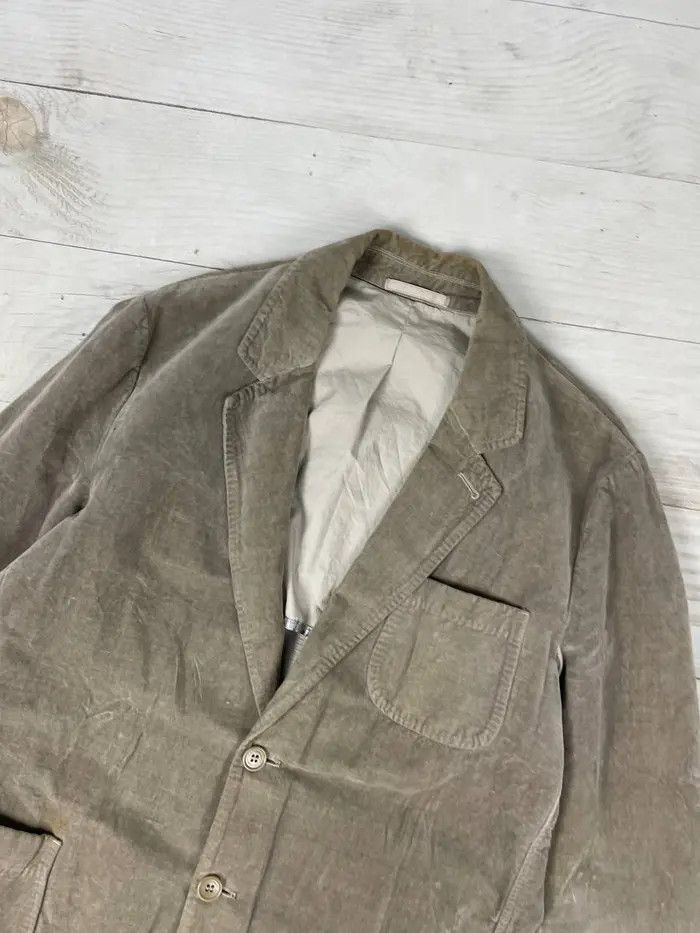 C.P. Company Vintage C.P Company Velvet BLAZER Jacket 2007 Ramie Cotton Size US L / EU 52-54 / 3 - 2 Thumbnail