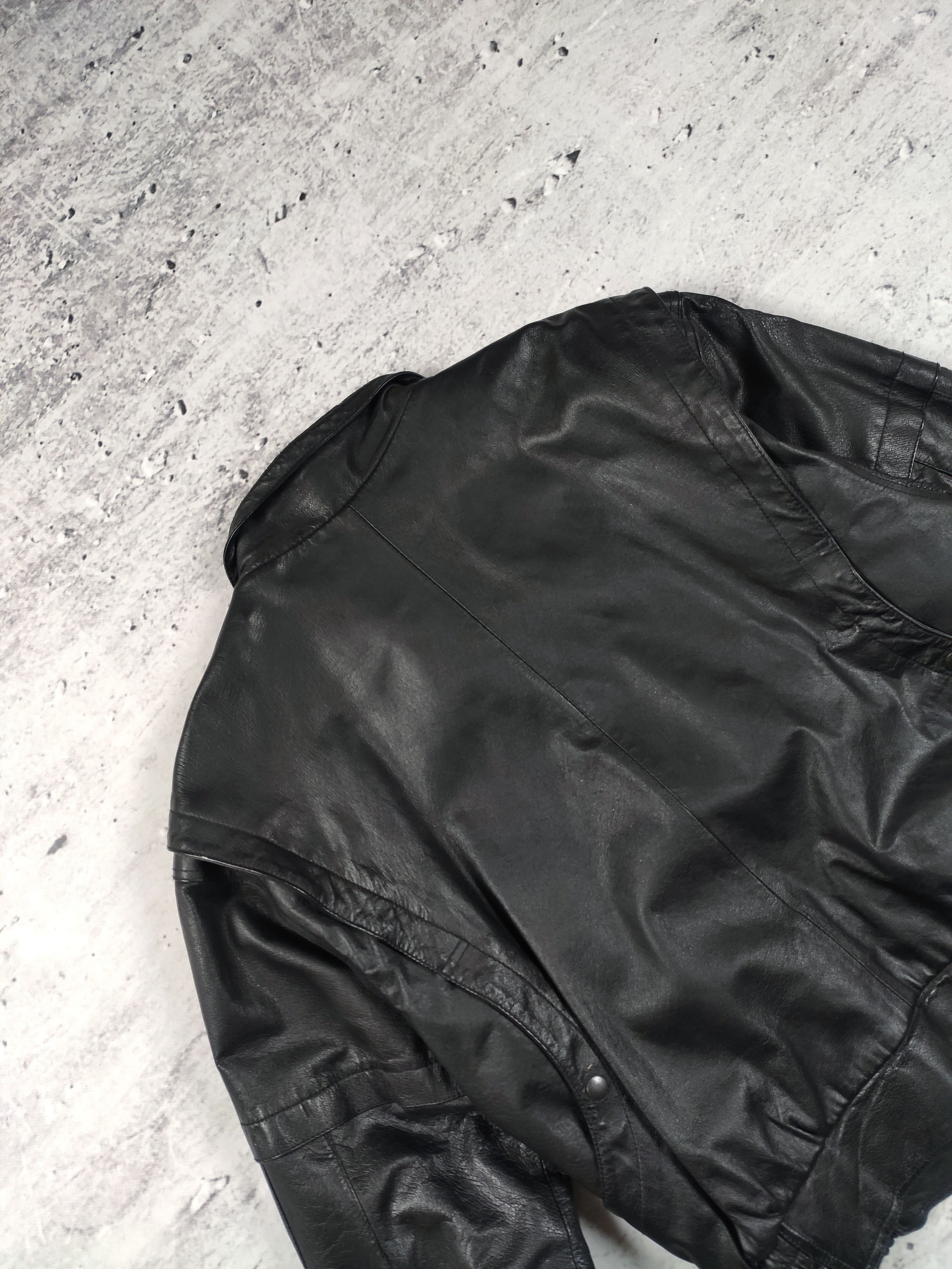 Vintage Vintage leather biker jacket bomber opium cyber boxy Size US M / EU 48-50 / 2 - 7 Thumbnail