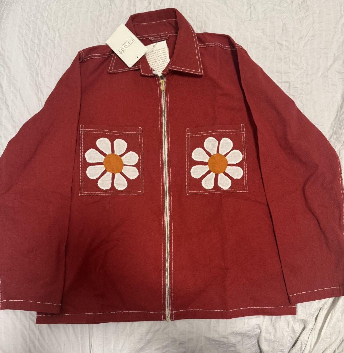HARAGO Harago floral appliqué jacket sz M Size US M / EU 48-50 / 2 - 1 Thumbnail