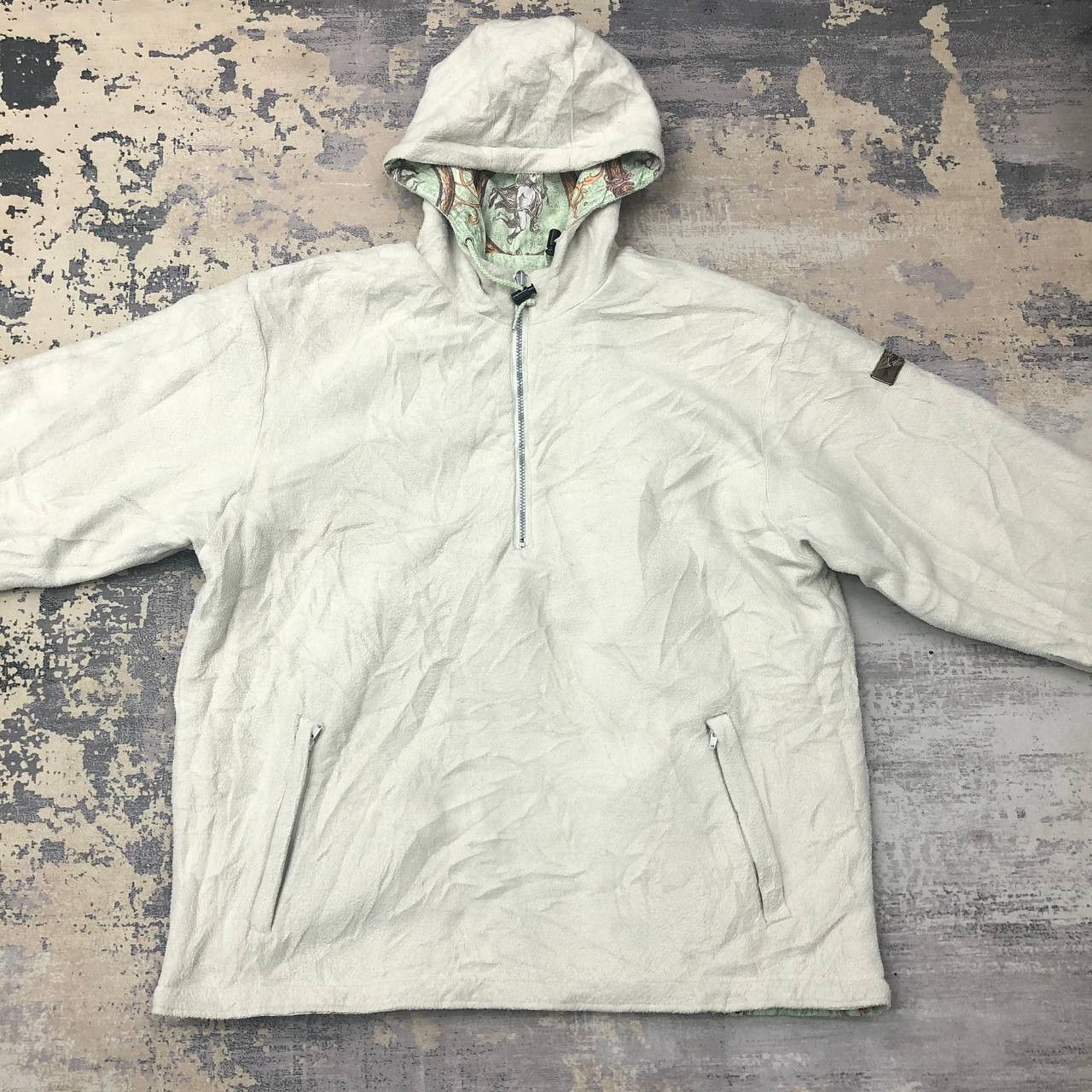 Japanese Brand Y661 SUNSHINE REVERSIBLE PULLOVER FLEECE JACKETS Size US XL / EU 56 / 4 - 6 Thumbnail