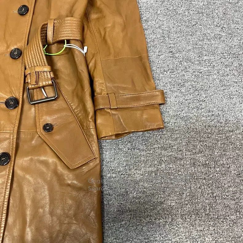 Saint Laurent Paris Saint Laurent Paris Brown padded leather trench coat Size XS / US 0-2 / IT 36-38 - 6 Thumbnail