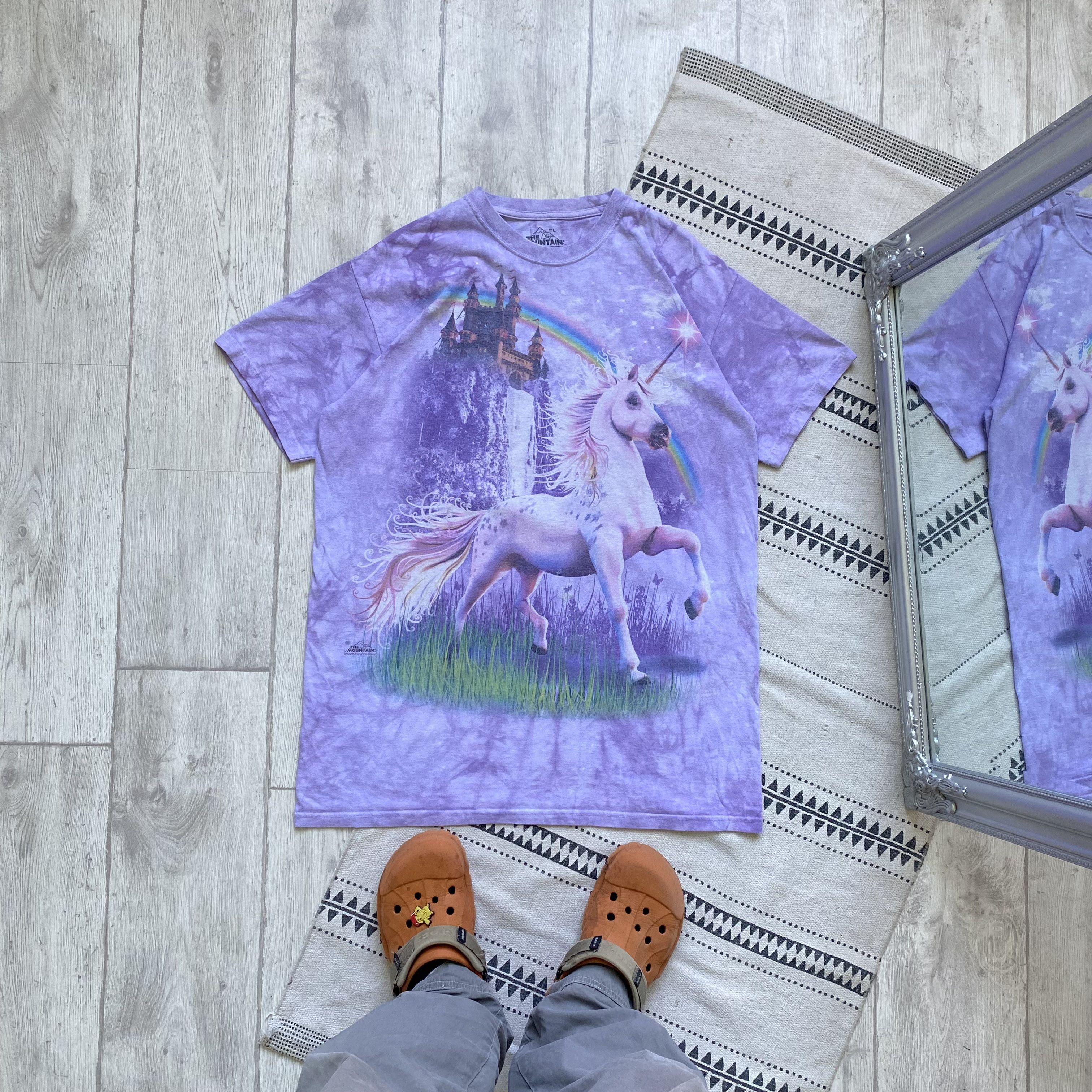 The Mountain 🦄 Vintage Unicorn Rainbow Tee tie-dye Y2K The Mountain Size US L / EU 52-54 / 3 - 1 Thumbnail