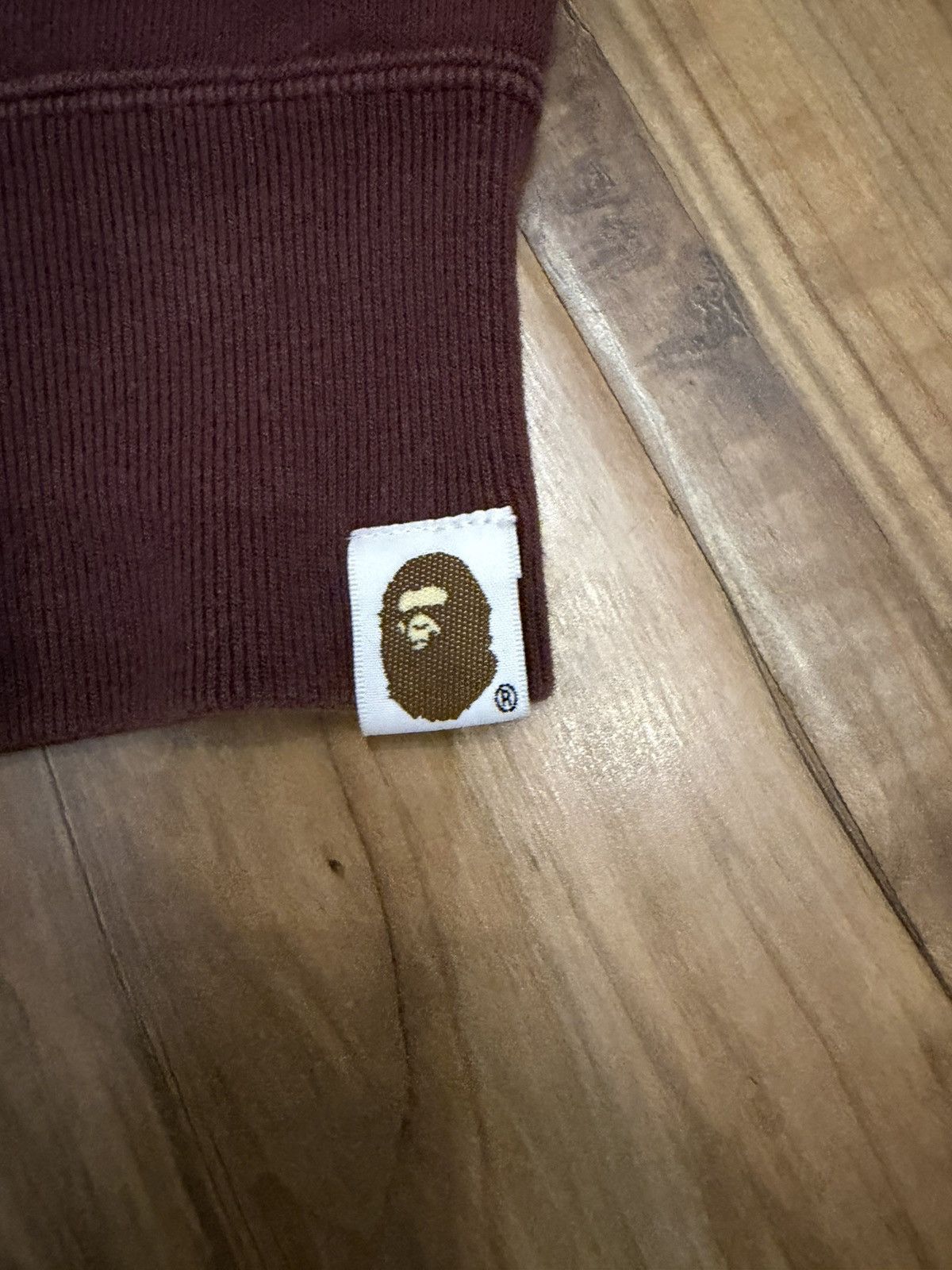 Bape Bape Burgundy / Green Camo Shark Full Zip Hoodie Size US S / EU 44-46 / 1 - 13 Thumbnail