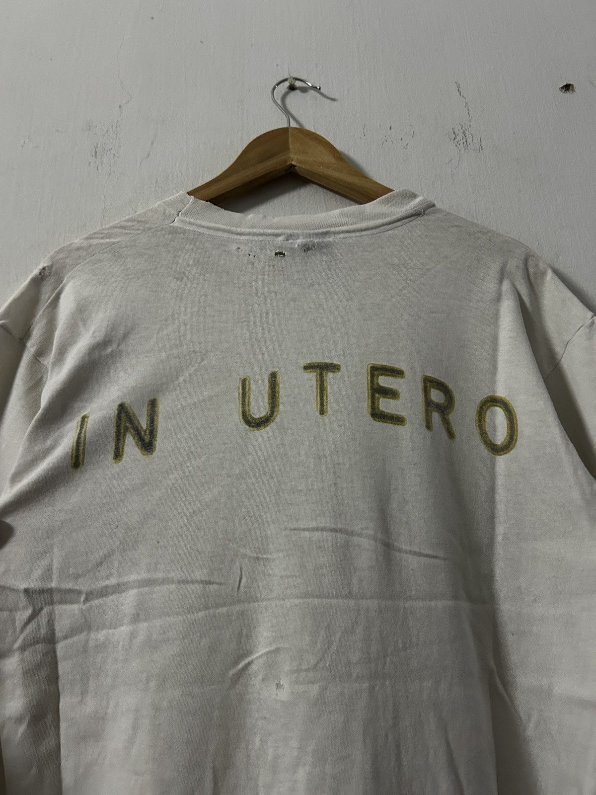 Band Tees Vintage 1993 Nirvana in Utero distressed ERD style Size US L / EU 52-54 / 3 - 11 Thumbnail