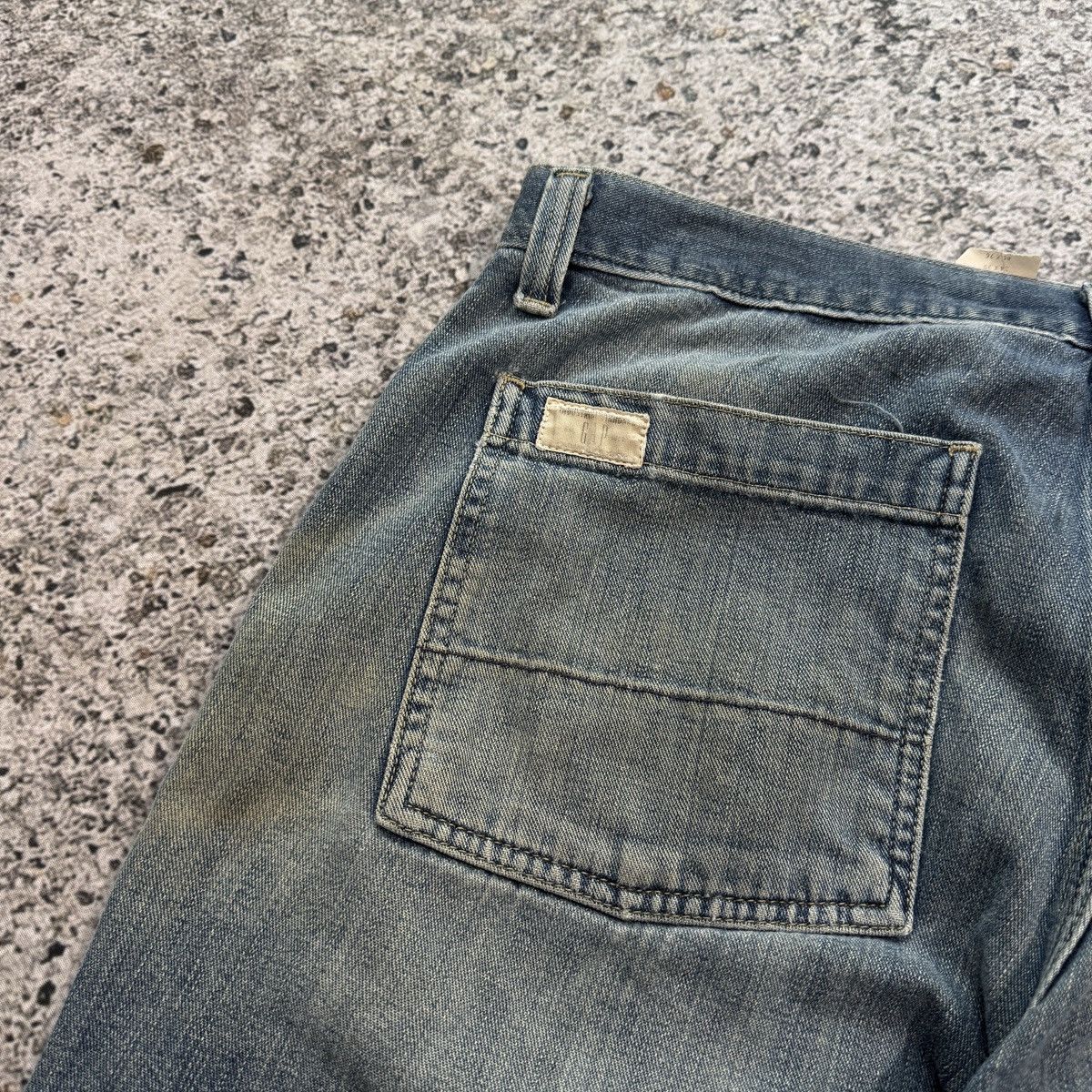 Gap 2000s Y2K Gap Urban Utility Faded Thrashed Jeans ERD Grunge Size US 34 / EU 50 - 8 Thumbnail