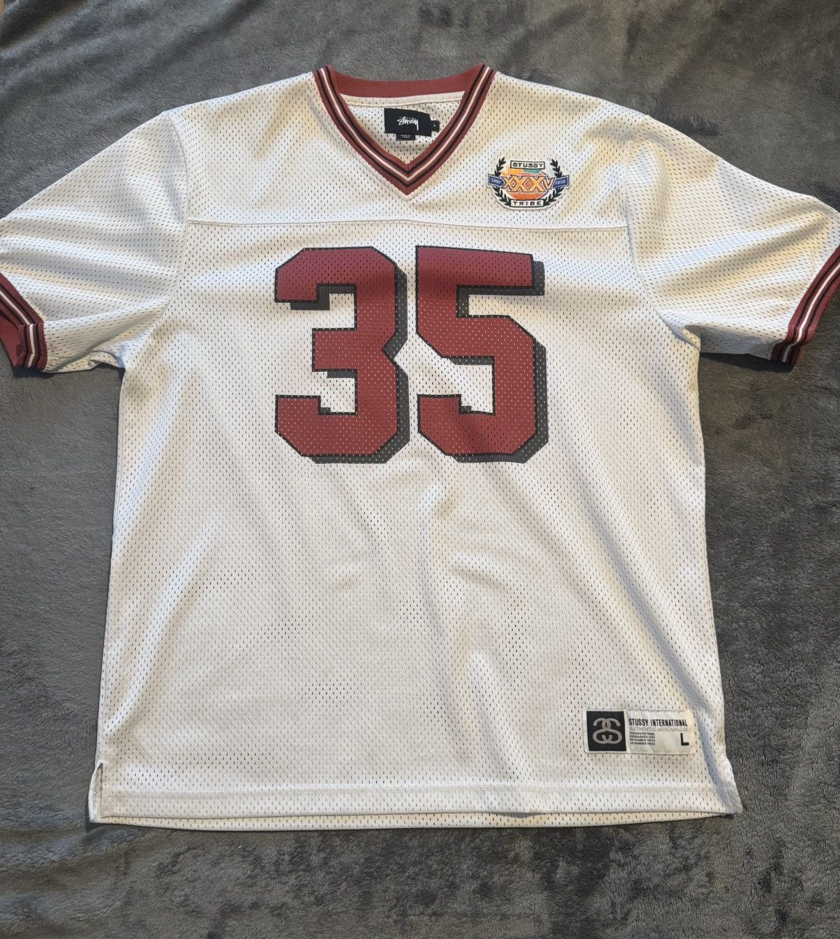 Stussy Stussy 35th Anniversary Football Jersey | Grailed