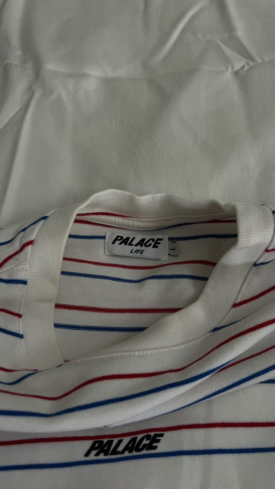 Palace Palace Basically A Stripe T-Shirt Size US L / EU 52-54 / 3 - 4 Thumbnail