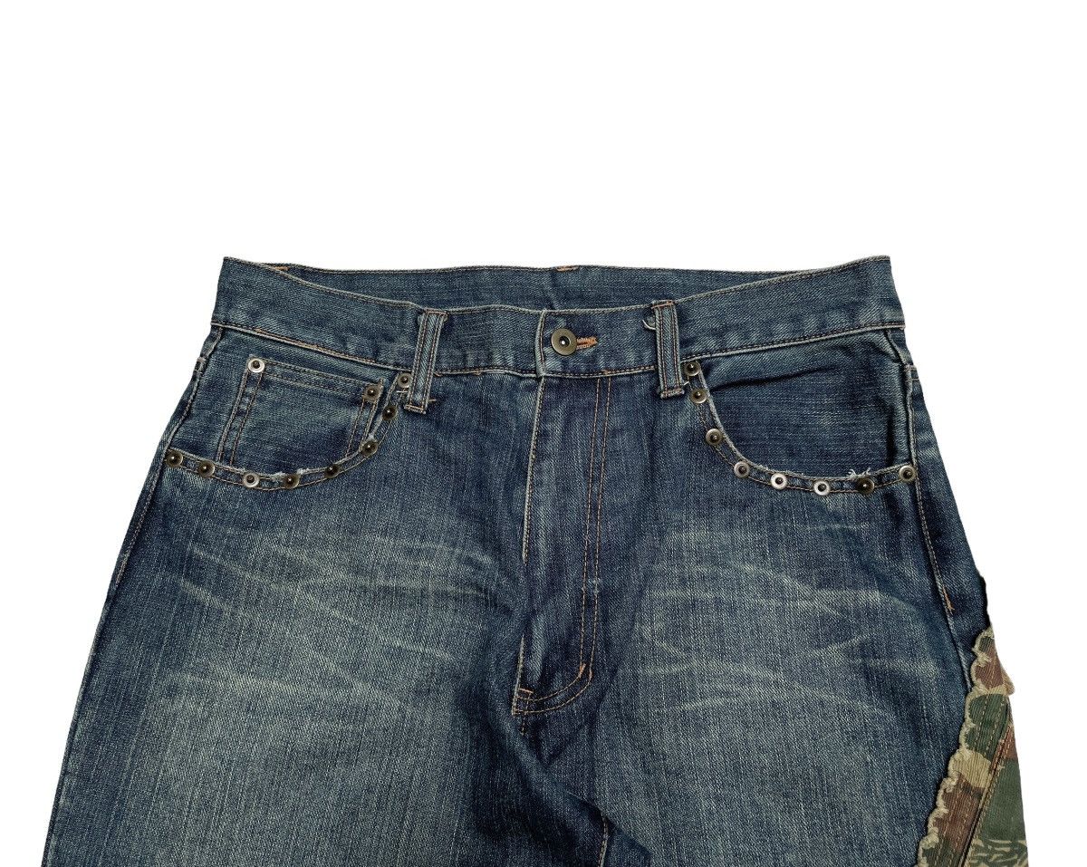 Le Grande Bleu (L.G.B.) Very Rare Vintage Brand Bruce Pee Tactical Baggy Jeans 1990s Size US 31 - 3 Thumbnail