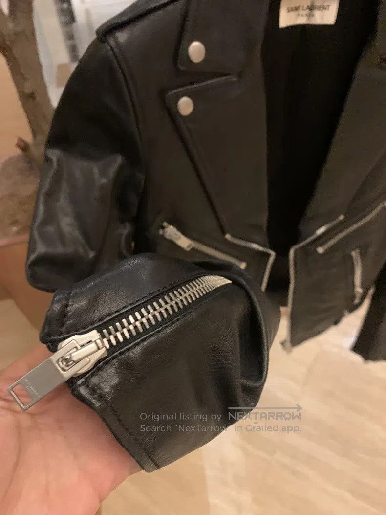 Saint Laurent Paris Saint Laurent Paris Leather Jacket Size S / US 4 / IT 40 - 3 Thumbnail