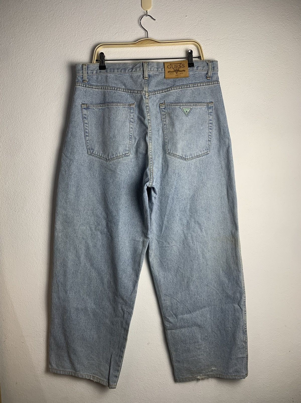 Guess FINAL DROP ‼️ Vintage Guess Baggy Jeans Light Blue Wide Leg Size US 36 / EU 52 - 17 Thumbnail