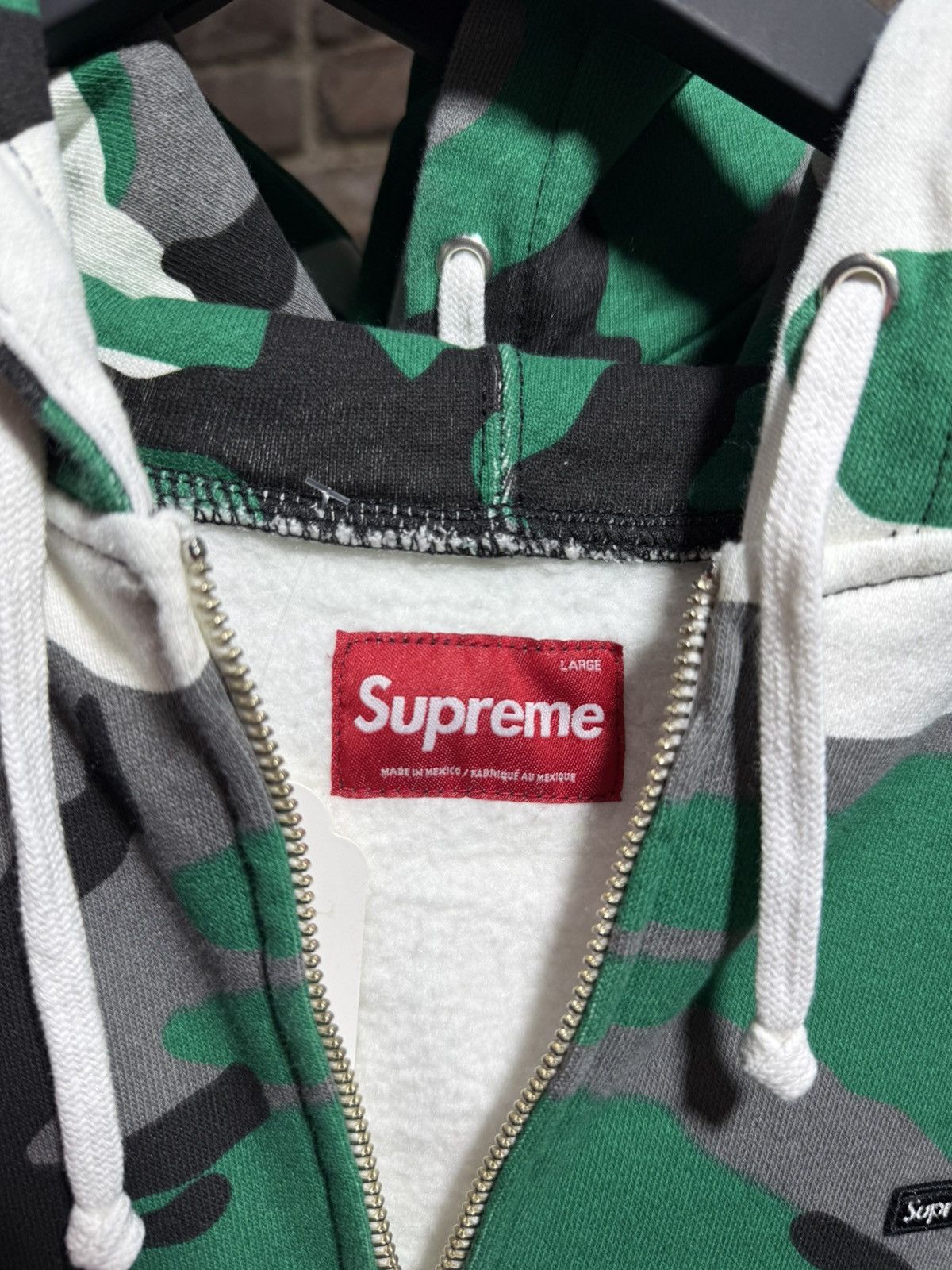 Supreme Supreme Green Camo Zip-Up Sz. L Size US L / EU 52-54 / 3 - 3 Thumbnail
