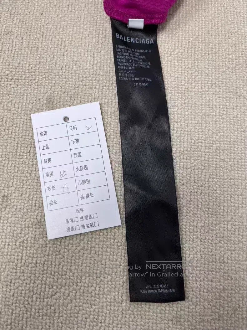 Balenciaga Balenciaga Logo holey sports faded distressed round neck s Size US M / EU 48-50 / 2 - 4 Thumbnail