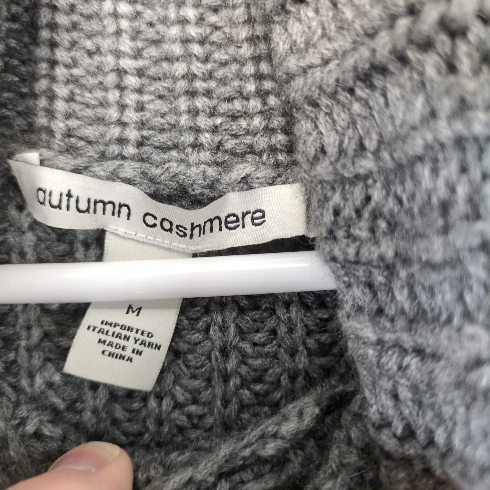 Autumn Cashmere Autumn Cashmere Wool Blend Gray Knit Sweater Dress Sz M Size M / US 6-8 / IT 42-44 - 4 Thumbnail