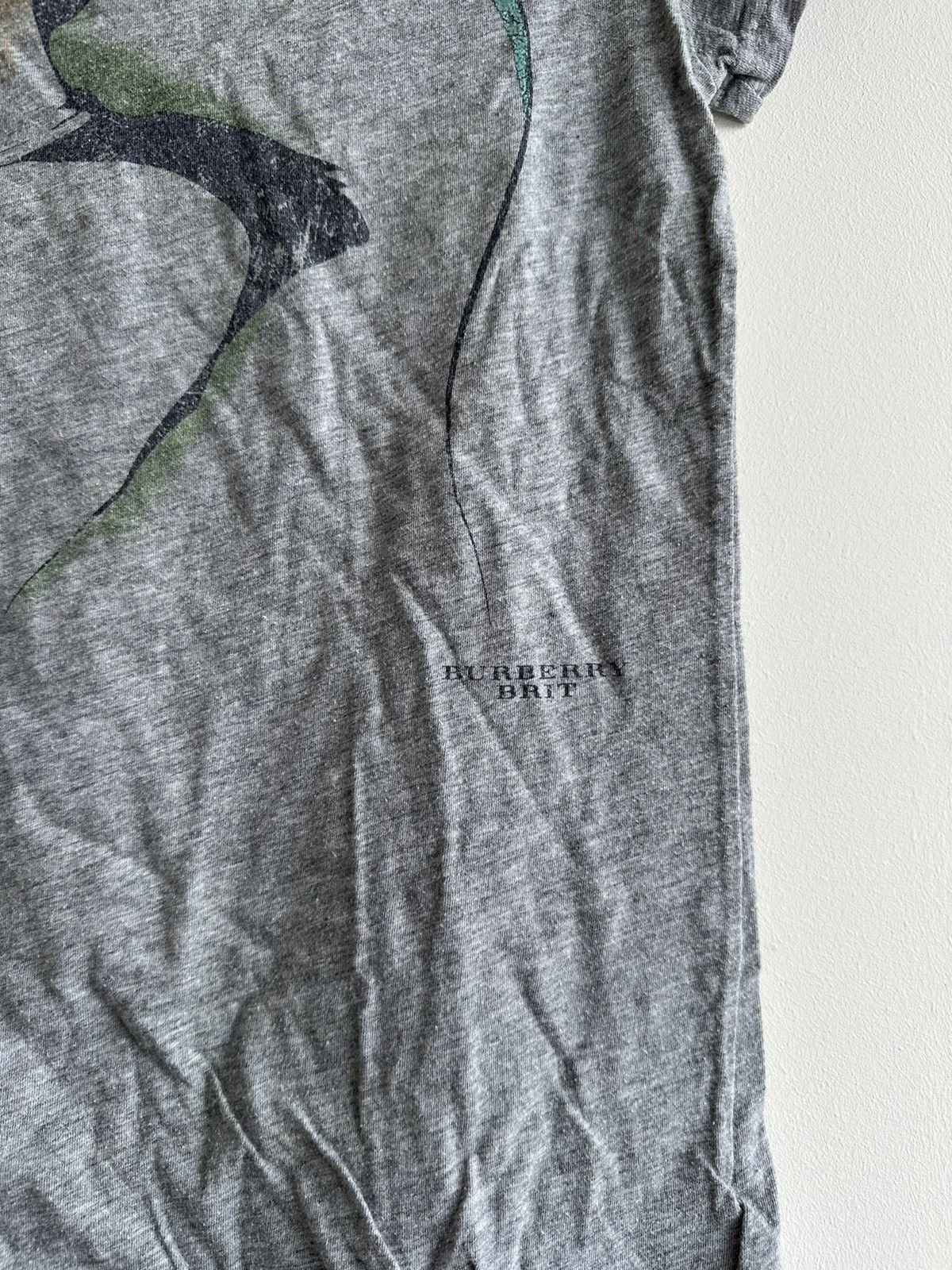 Burberry Burberry Brit Gray Blend Wigeon Duck T-Shirt Top Size XS Size XS / US 0-2 / IT 36-38 - 3 Thumbnail