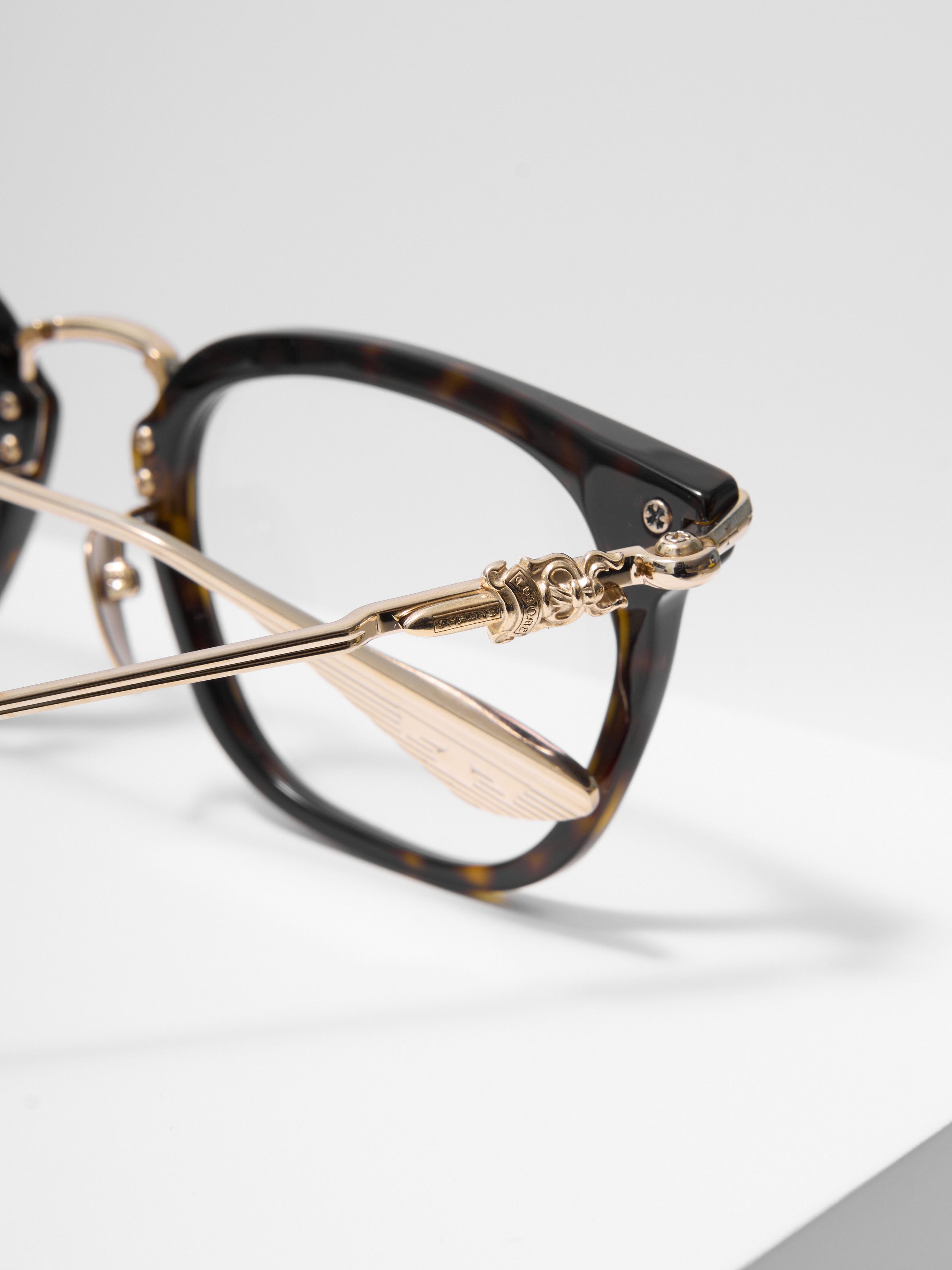 Chrome Hearts CHROME HEARTS CLOACO DARK TORTOISE/GOLD PLATED Size ONE SIZE - 2 Thumbnail
